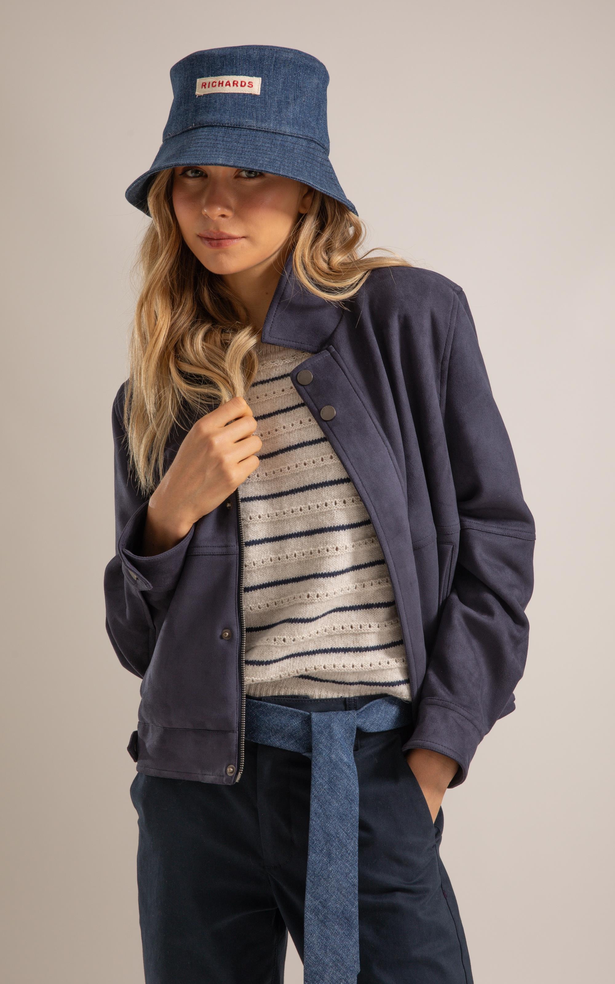 Jaqueta Duna Suede Dark Navy