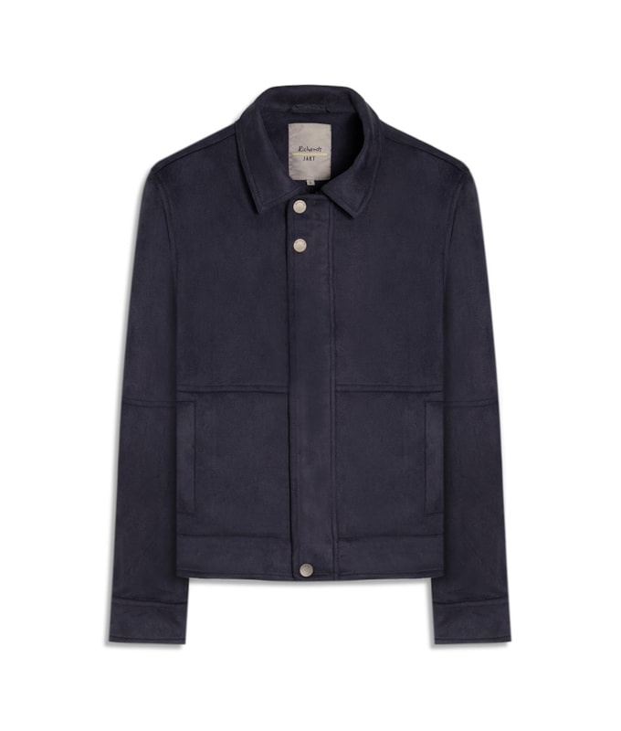 Jaqueta Duna Suede Dark Navy