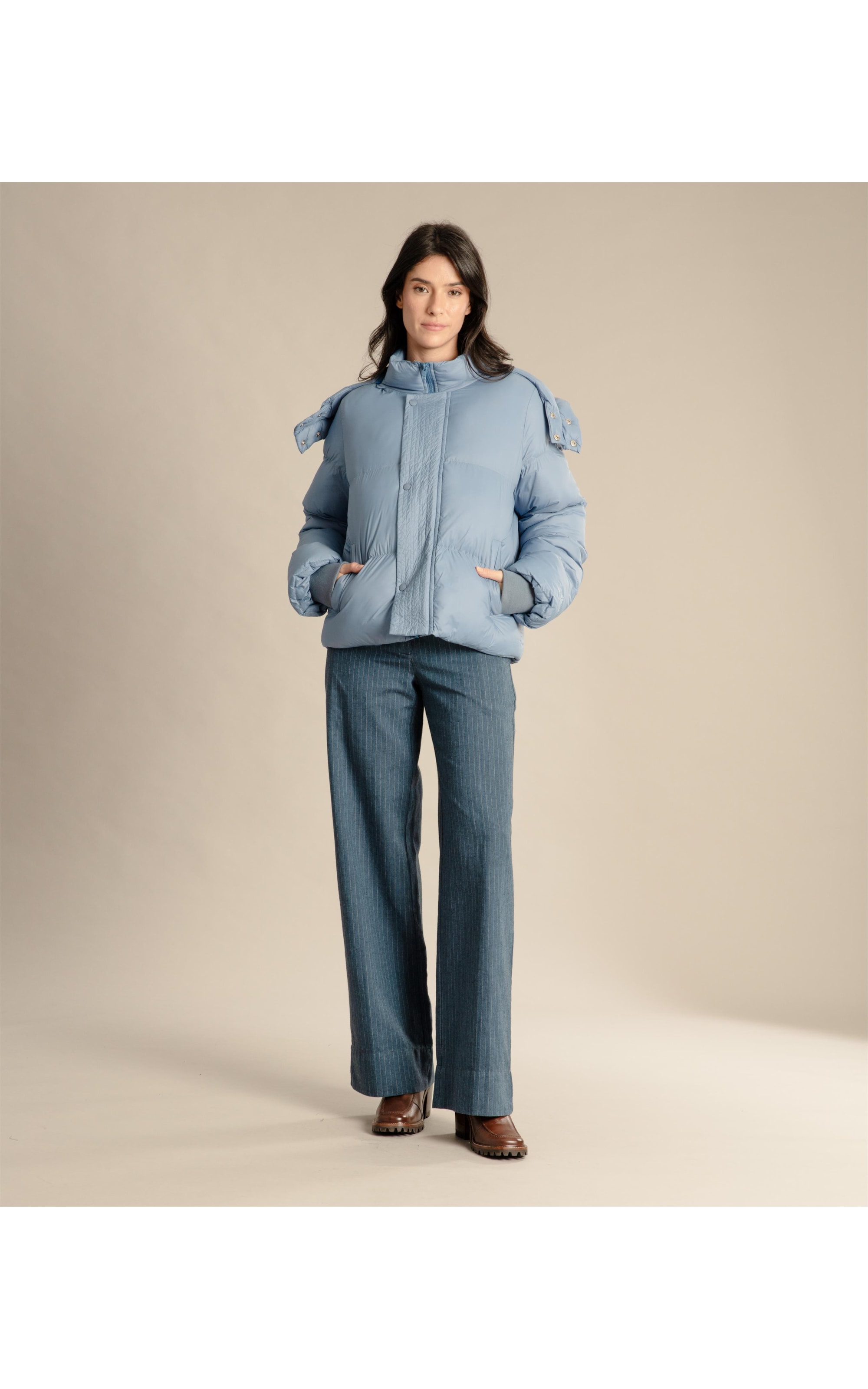 Jaqueta Fuji Puffer Azul Pervante