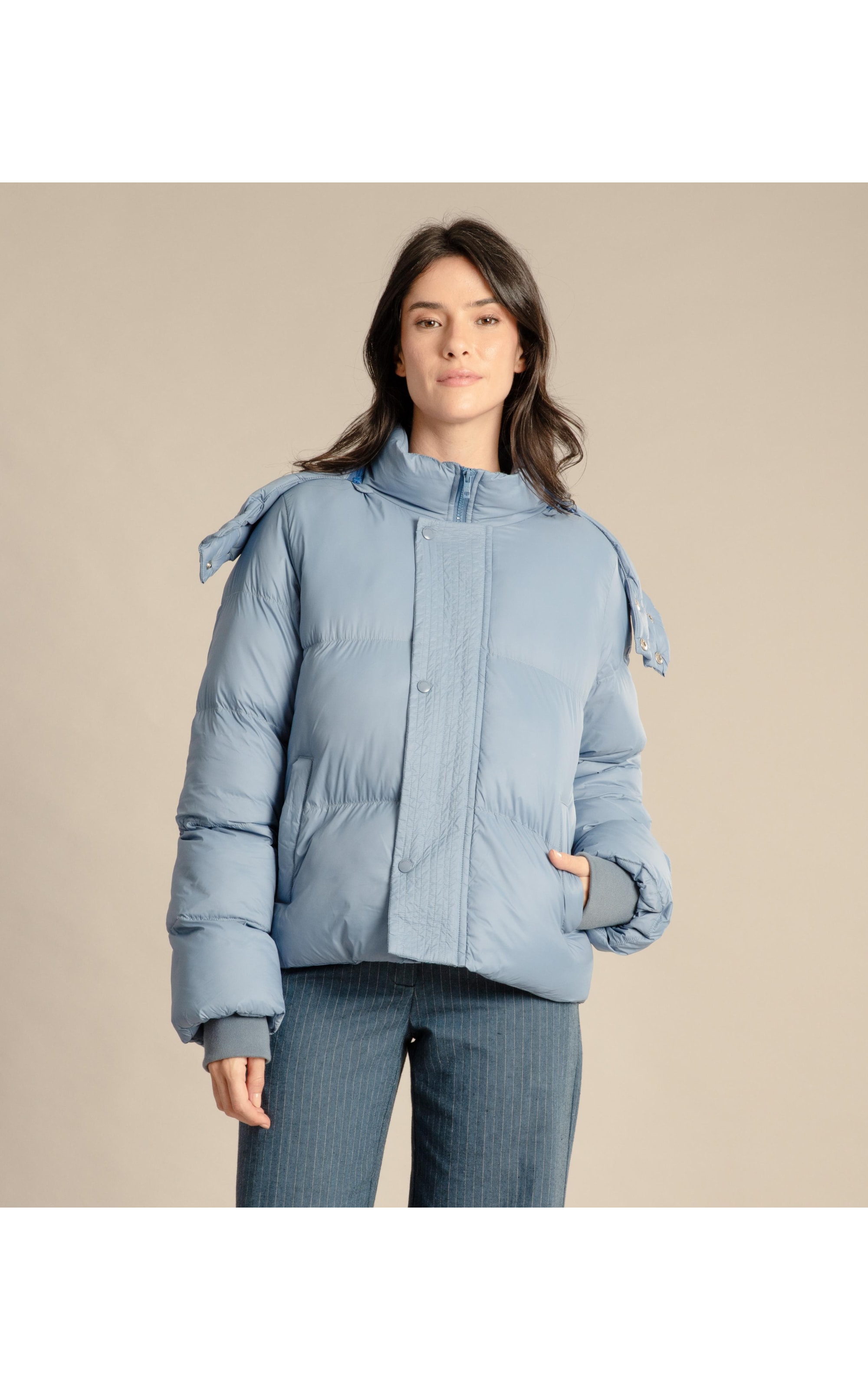 Jaqueta Fuji Puffer Azul Pervante