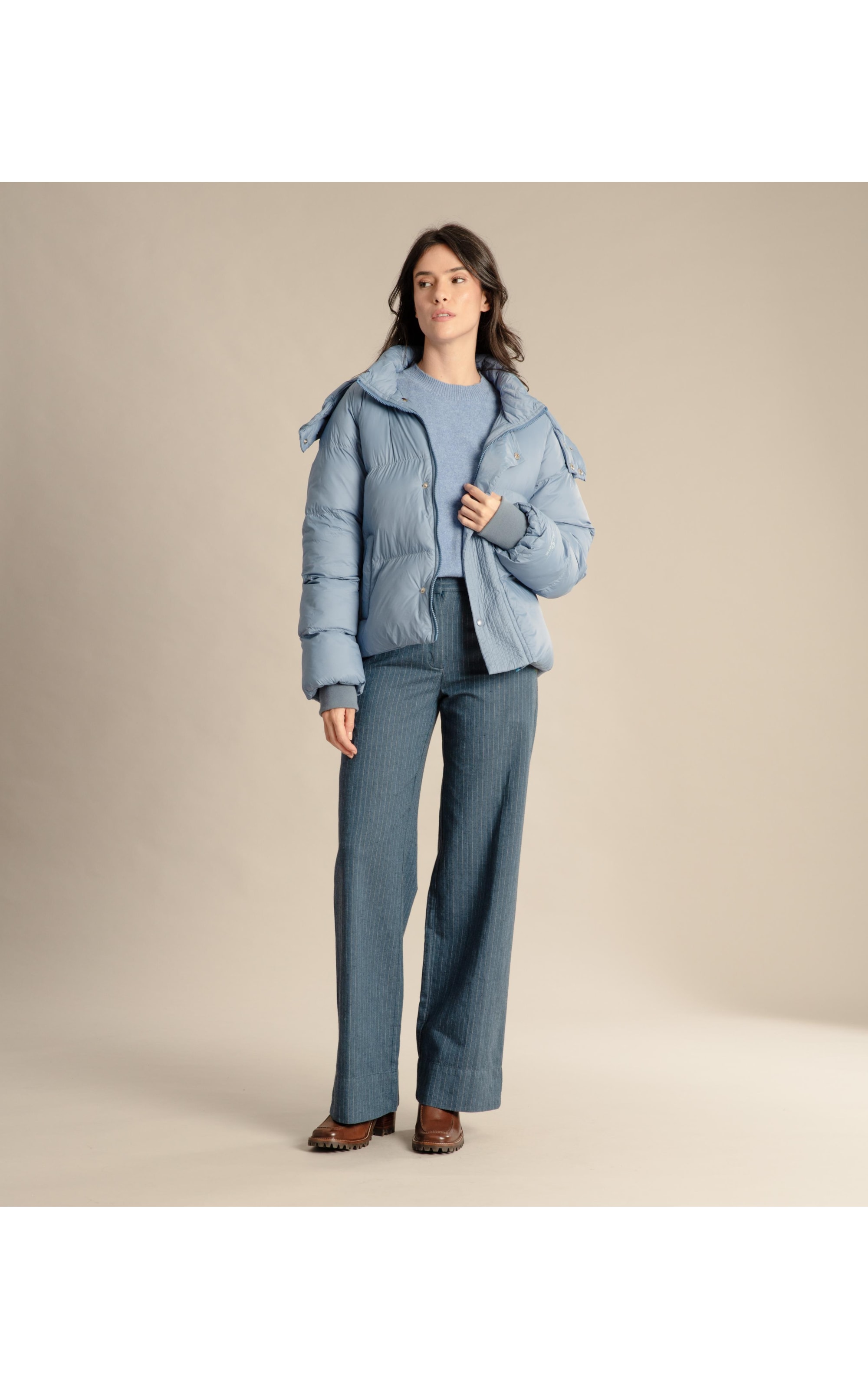 Jaqueta Fuji Puffer Azul Pervante