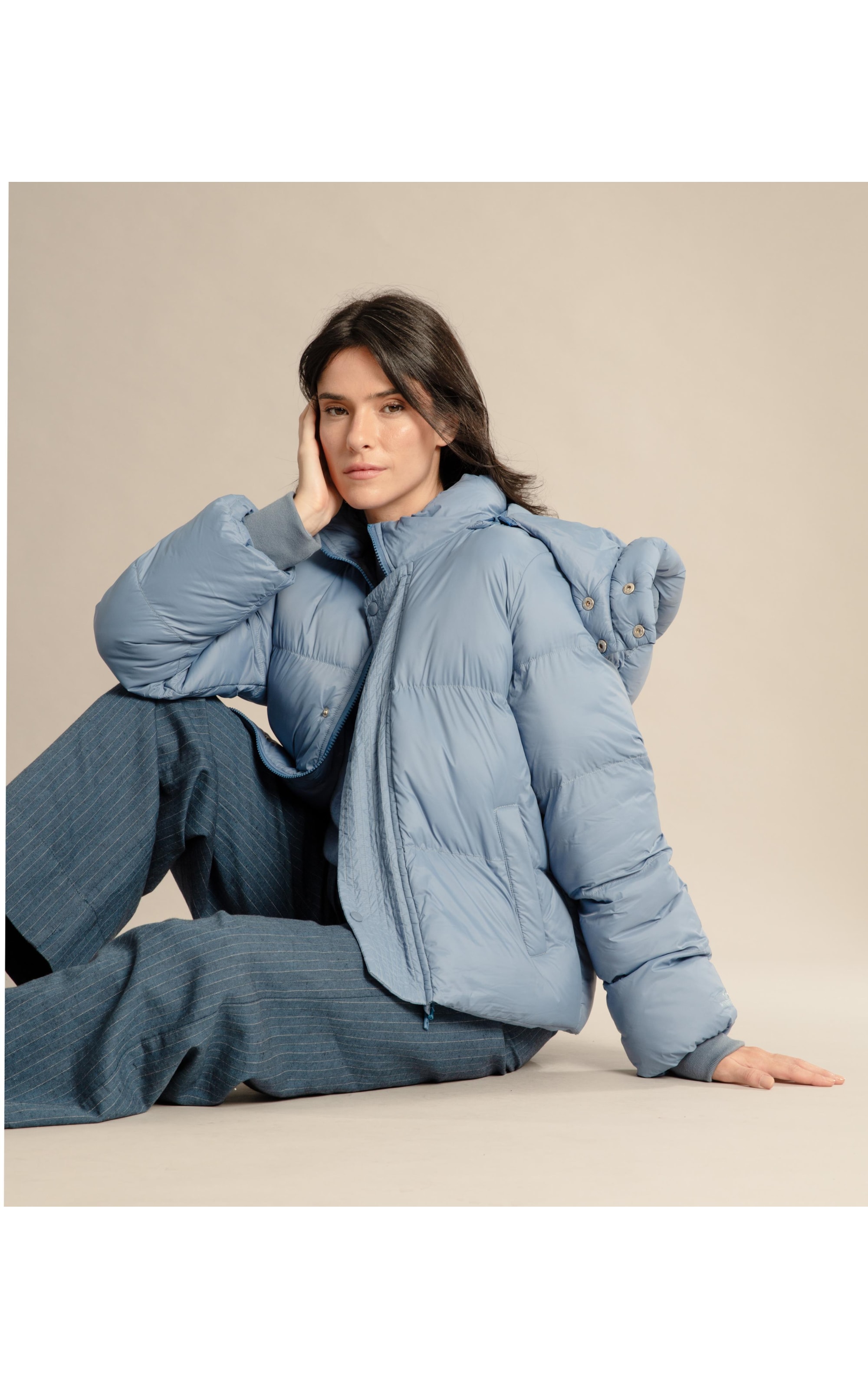 Jaqueta Fuji Puffer Azul Pervante