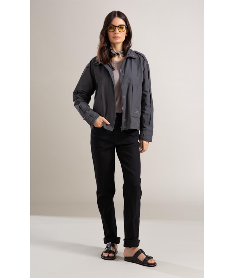 Jaqueta Gaia Cotton Chumbo Mescla