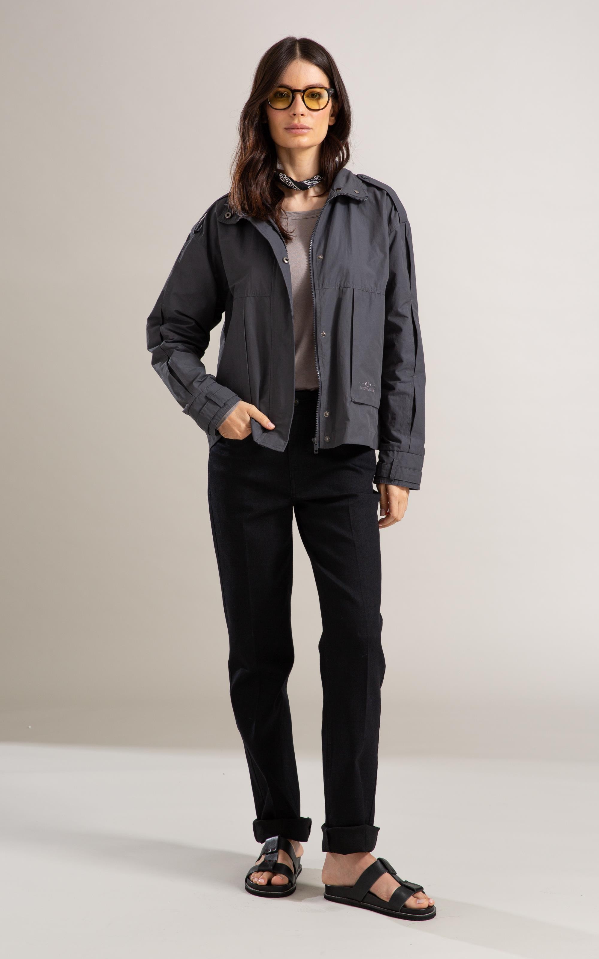 Jaqueta Gaia Cotton Chumbo Mescla