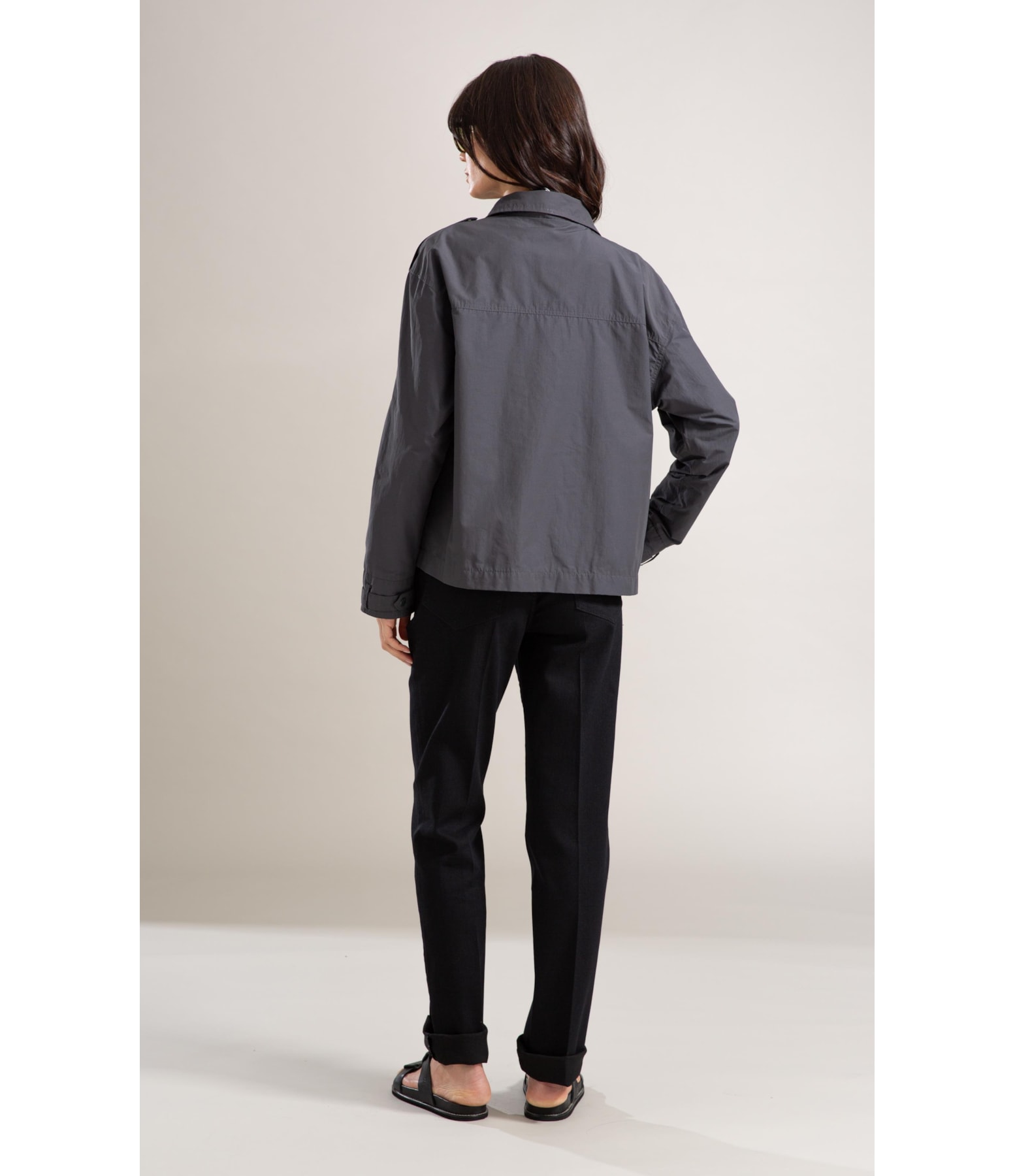 Jaqueta Gaia Cotton Chumbo Mescla