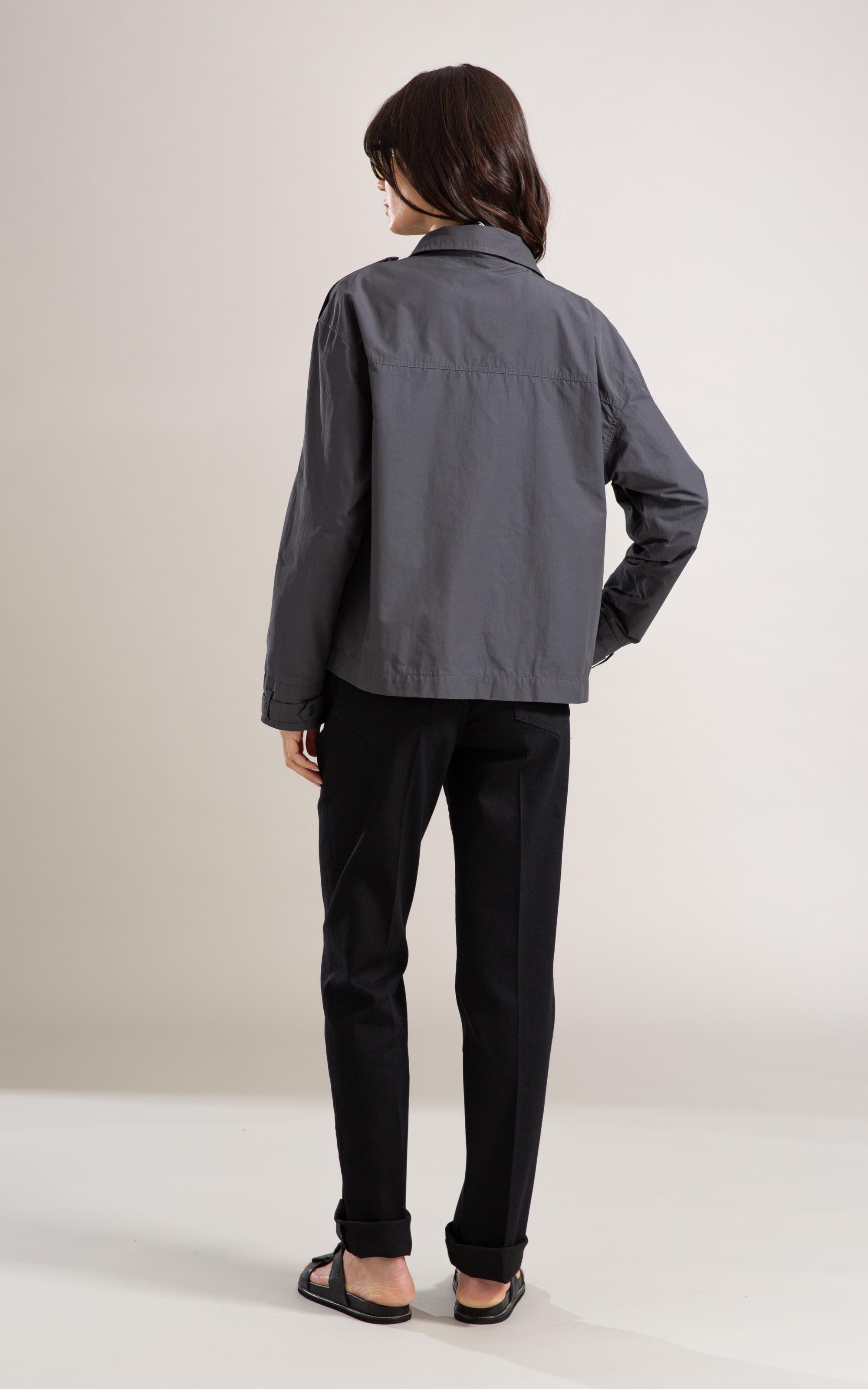 Jaqueta Gaia Cotton Chumbo Mescla