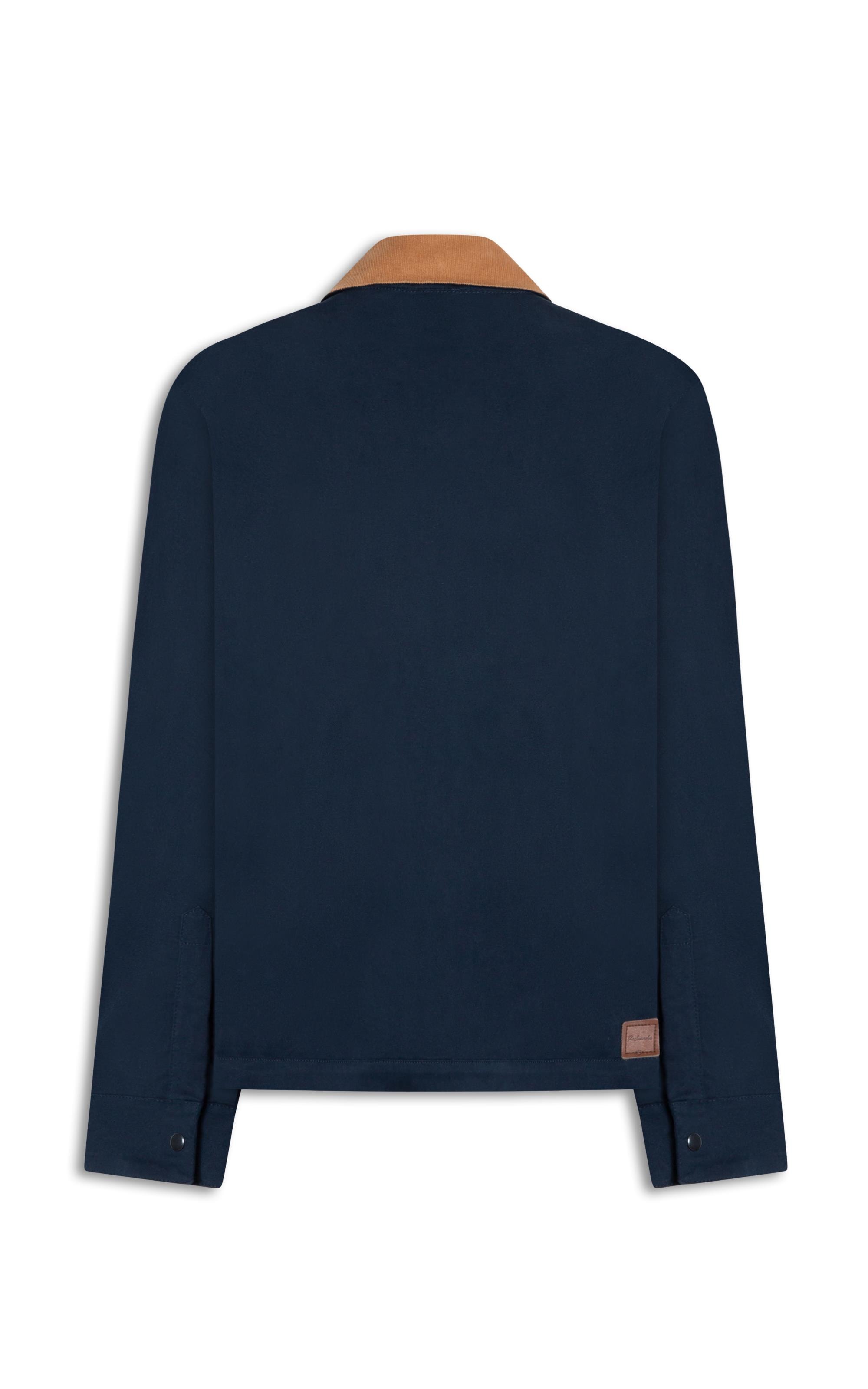 Jaqueta Gola Veludo Dark Navy
