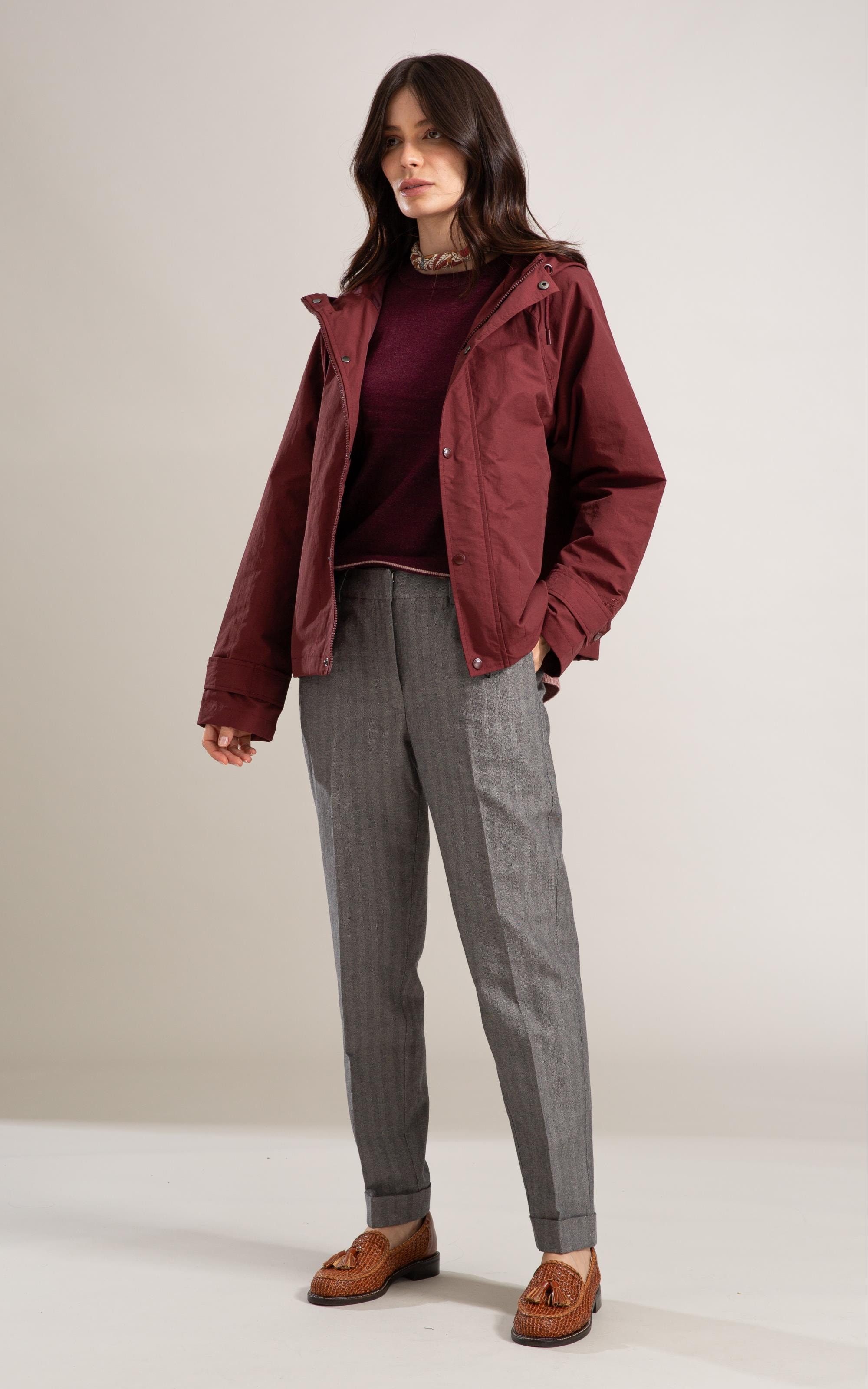 Jaqueta Griffin Cotton Bordeaux