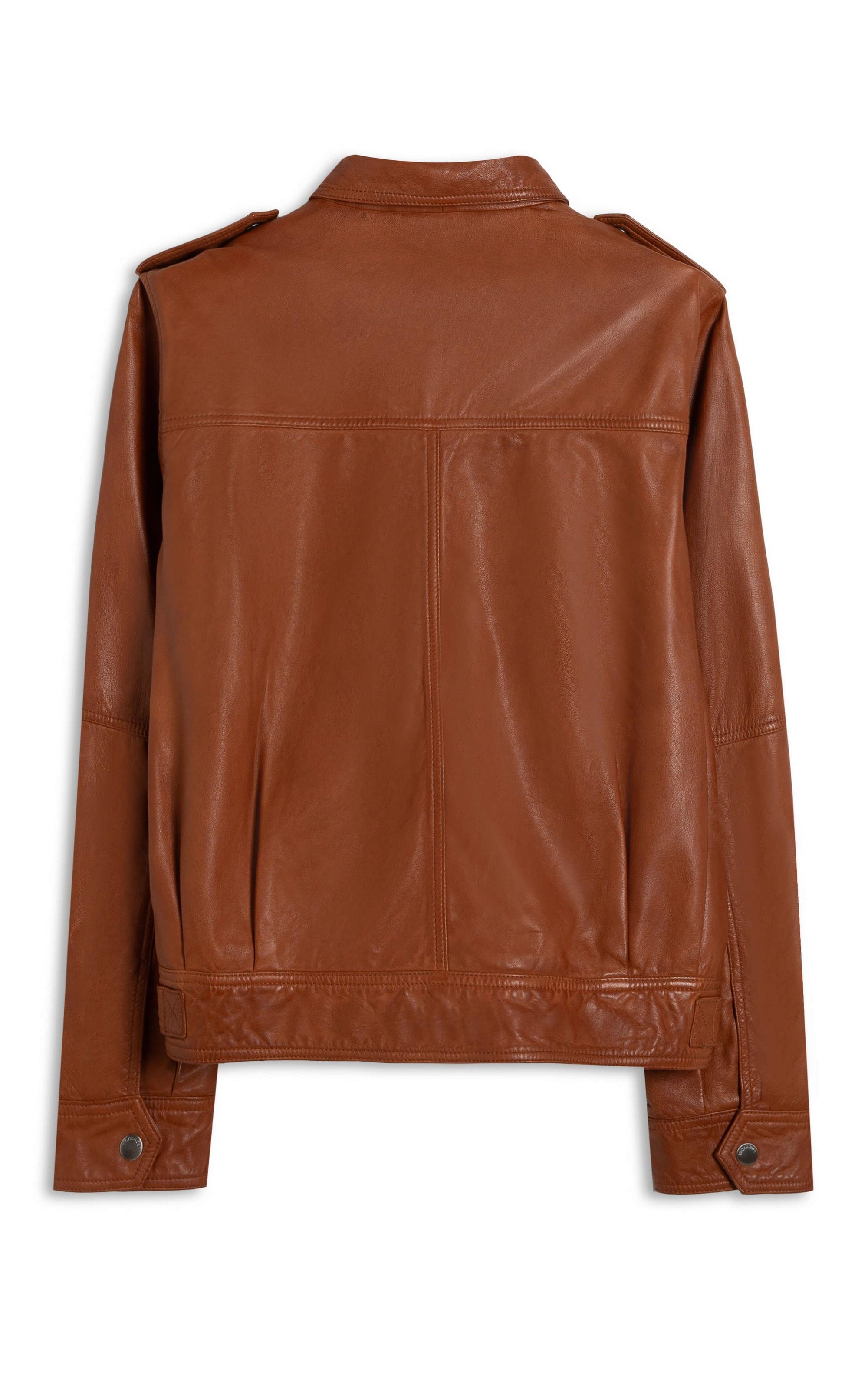 Jaqueta Jane Leather Caramelo