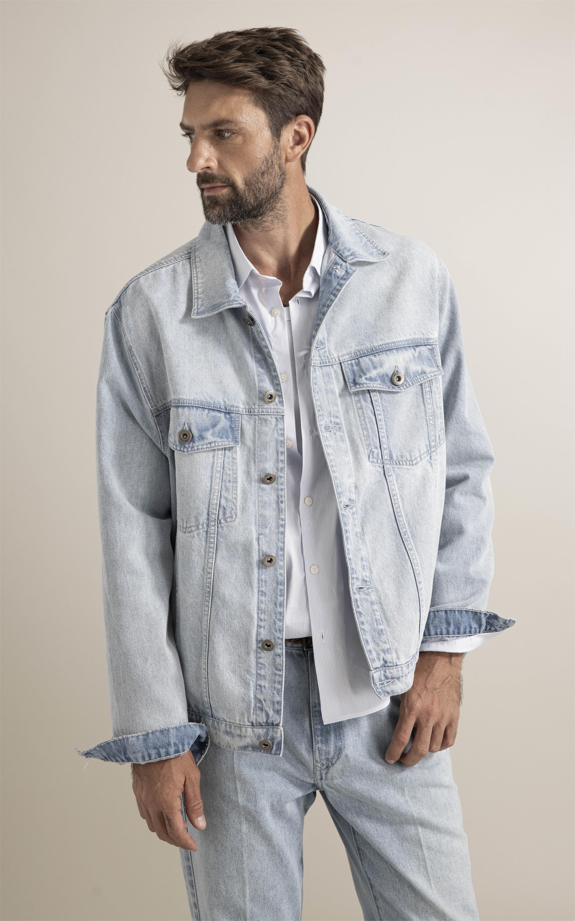 Jaqueta Jeans Vintage Denim Lav. Claro Total