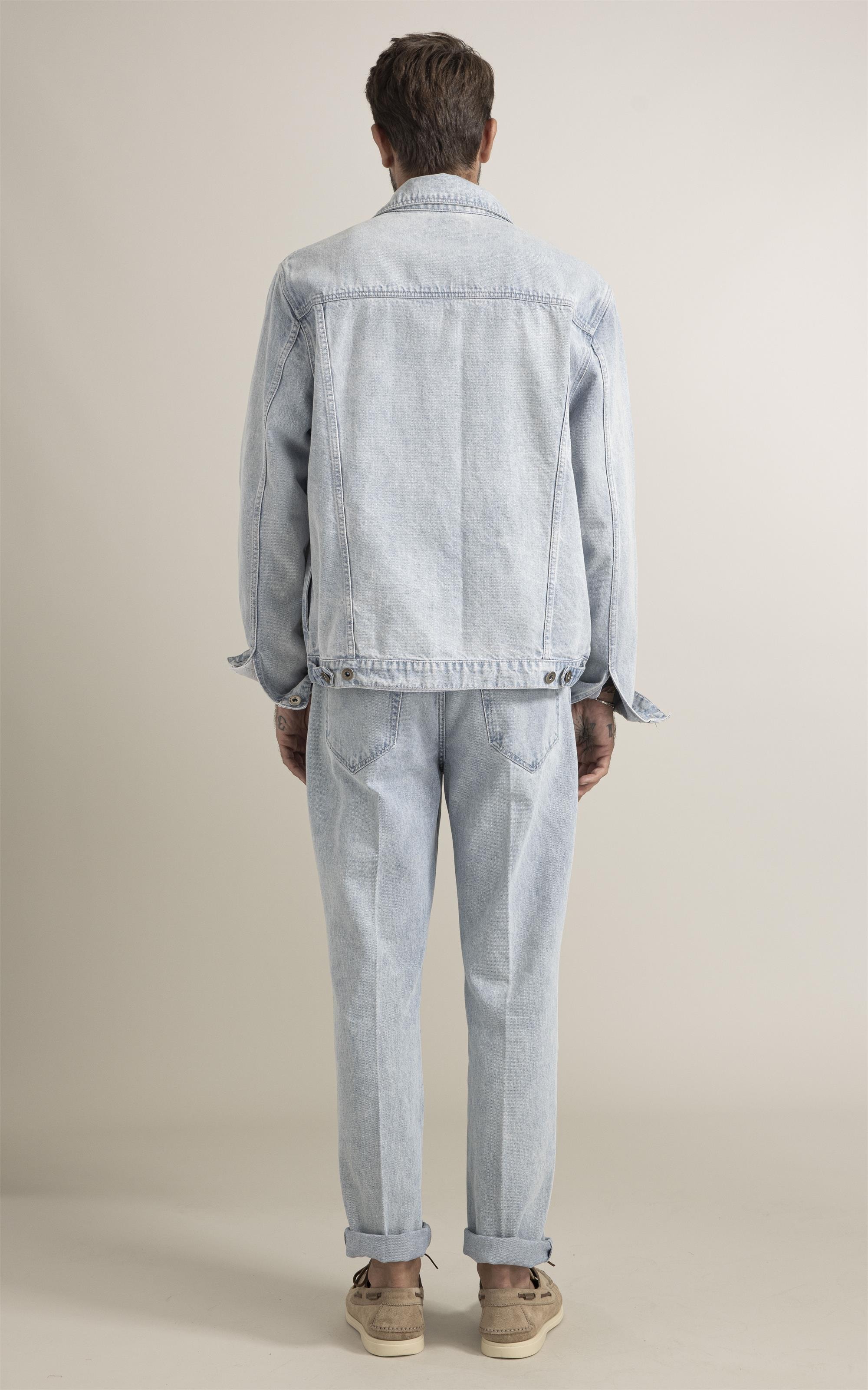 Jaqueta Jeans Vintage Denim Lav. Claro Total