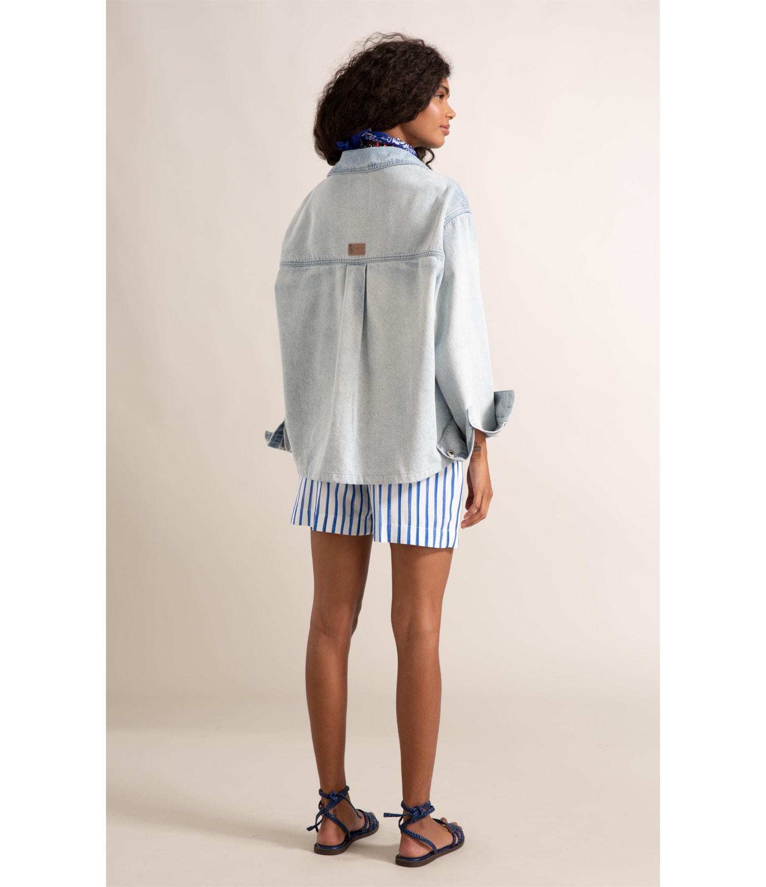 Jaqueta Jeans Vintage Denim Lav. Claro Total