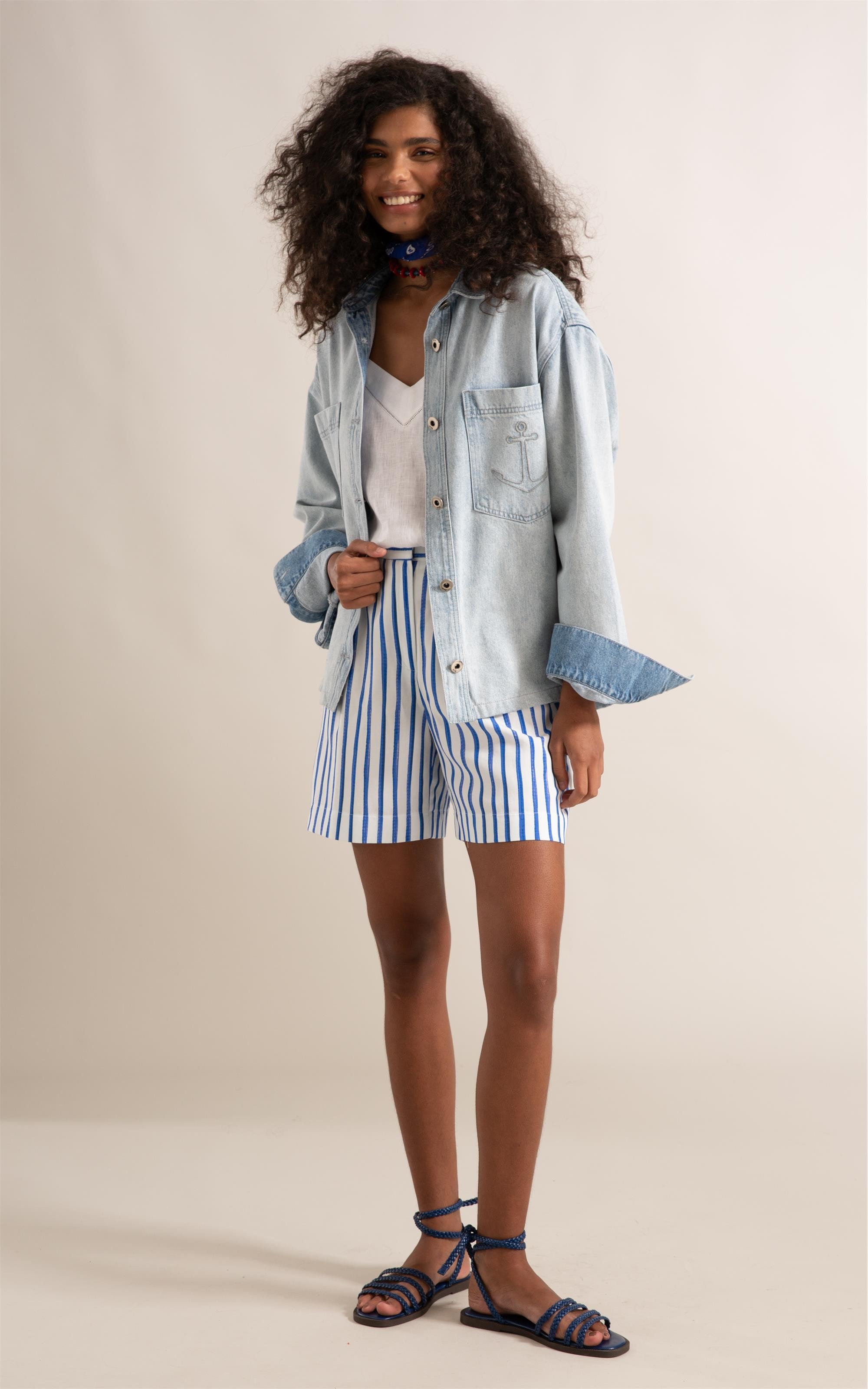Jaqueta Jeans Vintage Denim Lav. Claro Total