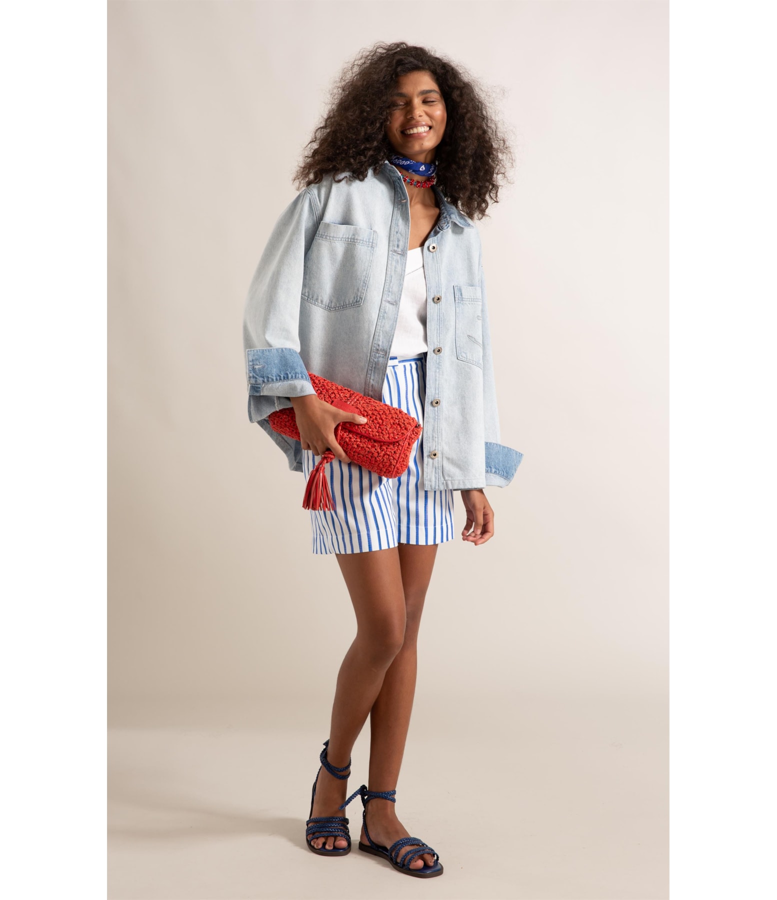 Jaqueta Jeans Vintage Denim Lav. Claro Total