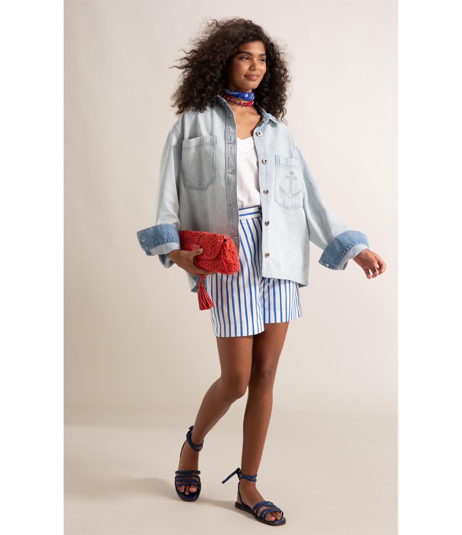 Jaqueta Jeans Vintage Denim Lav. Claro Total