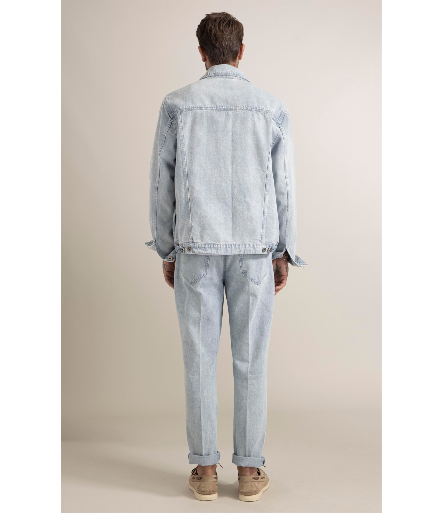 Jaqueta Jeans Vintage Lav. Claro