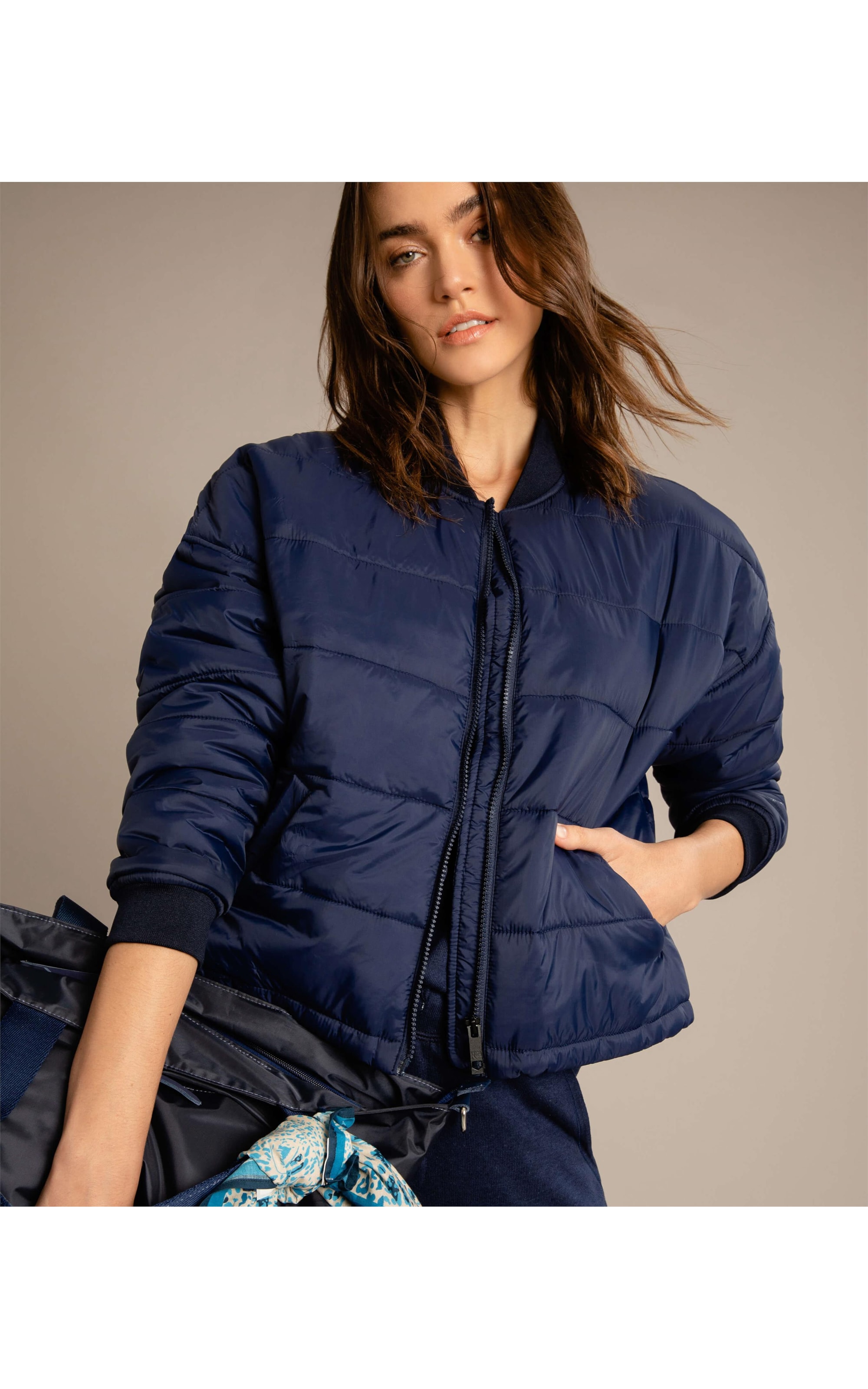 Jaqueta Jersey Ny Puffer Old Purple