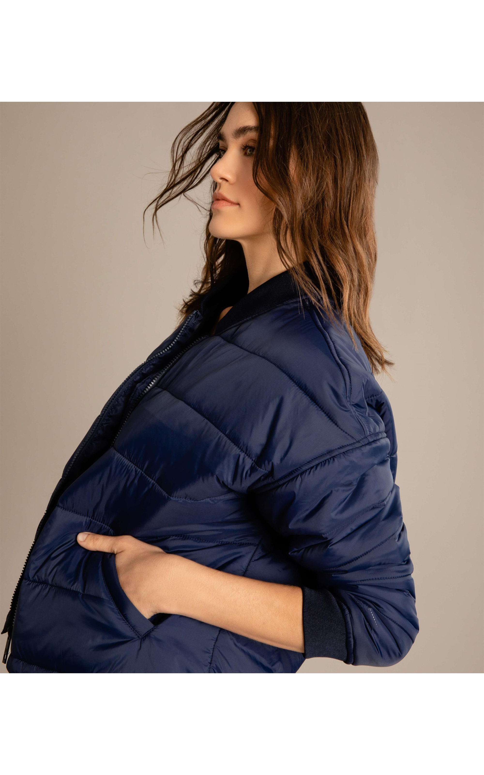 Jaqueta Jersey Ny Puffer Old Purple
