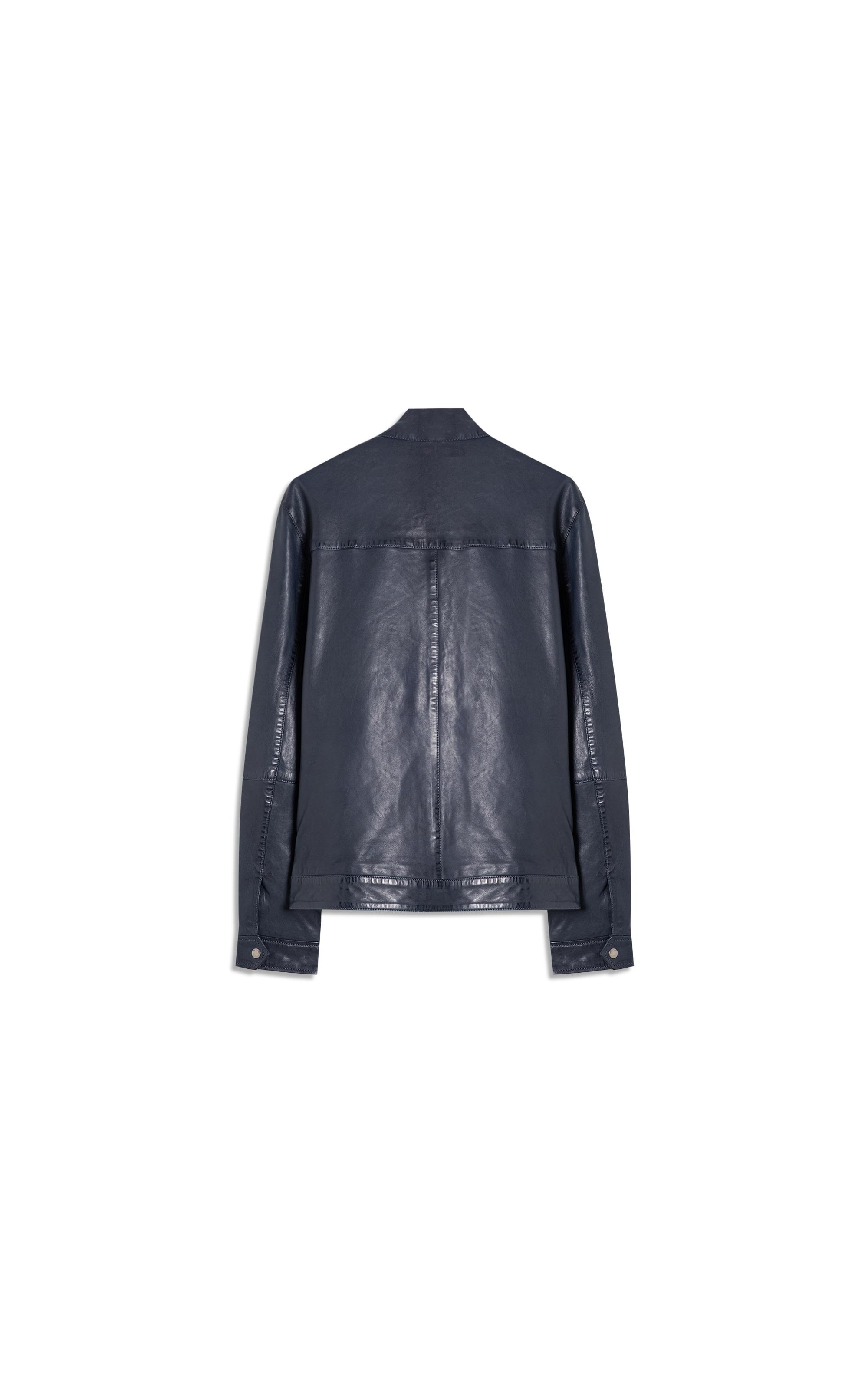 Jaqueta Kingston Leather Dark Navy