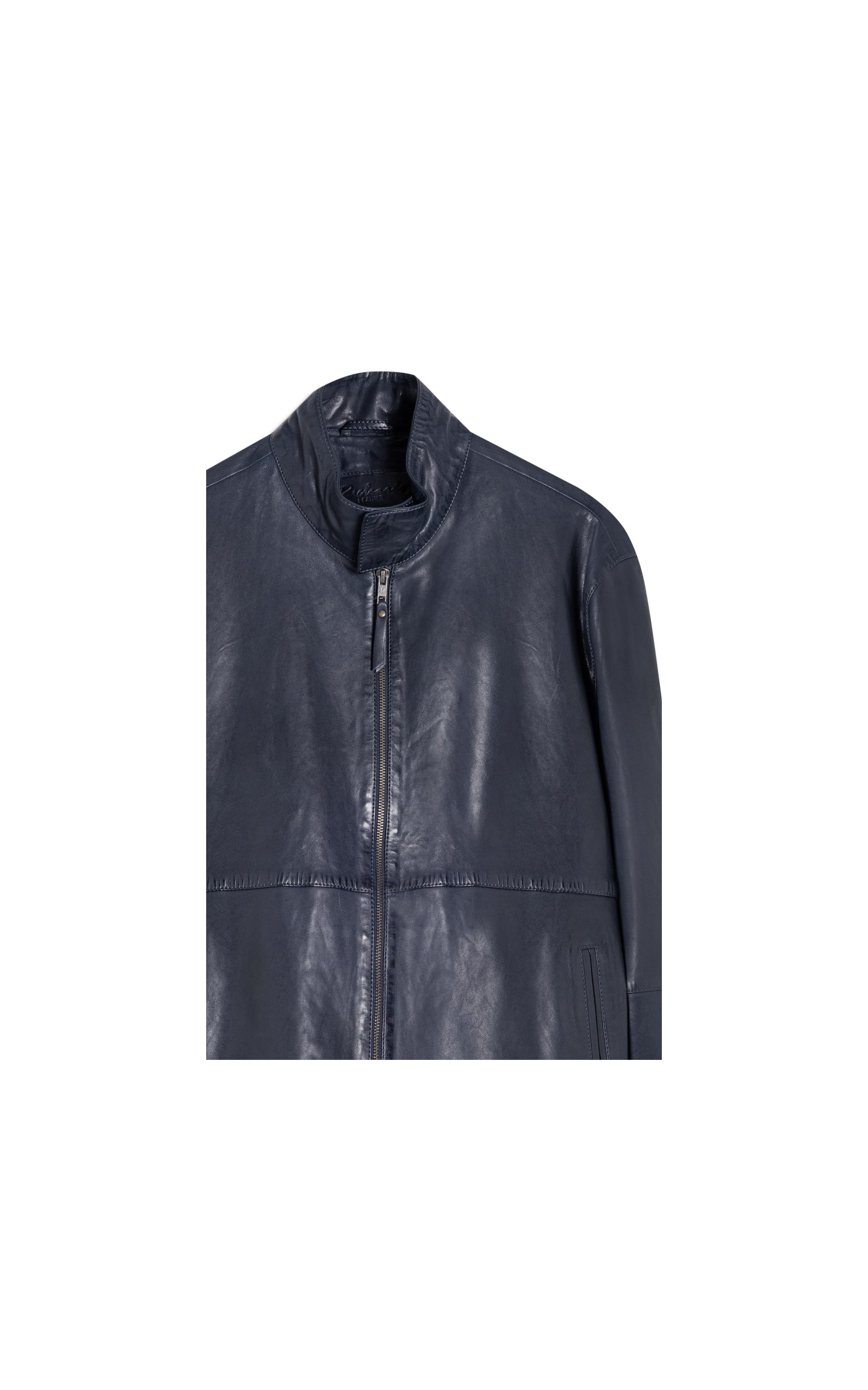 Jaqueta Kingston Leather Dark Navy