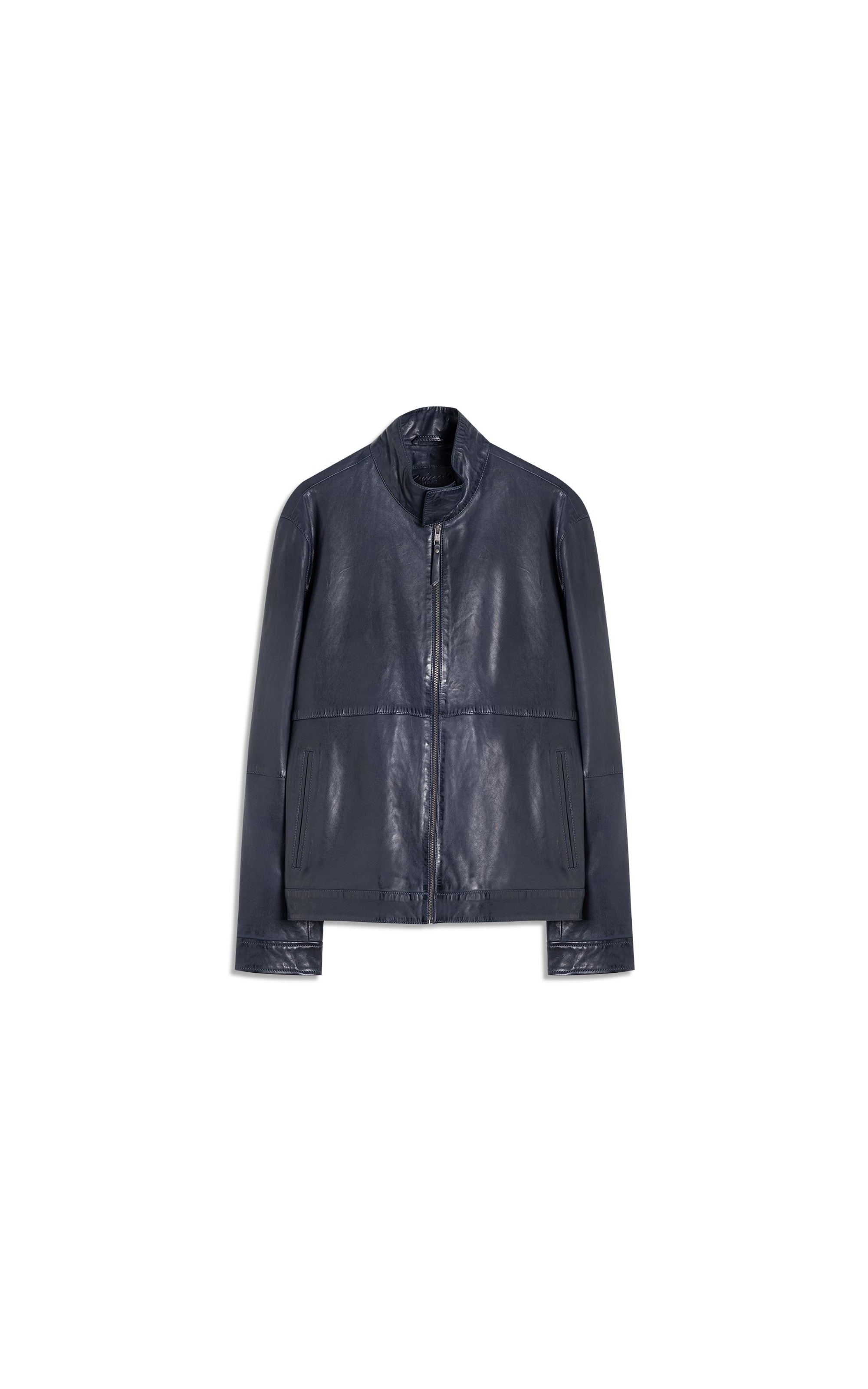 Jaqueta Kingston Leather Dark Navy