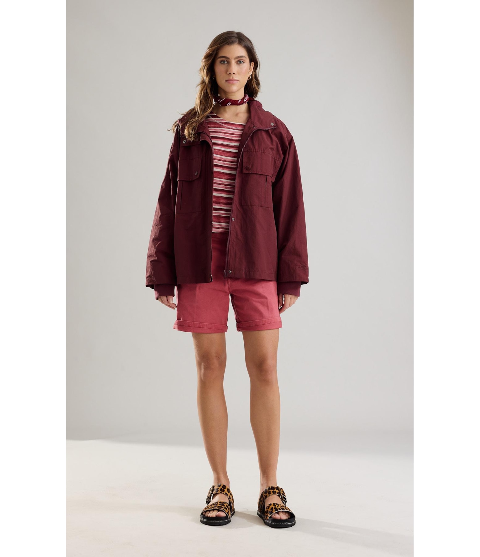 Jaqueta Lava Cotton Bordeaux