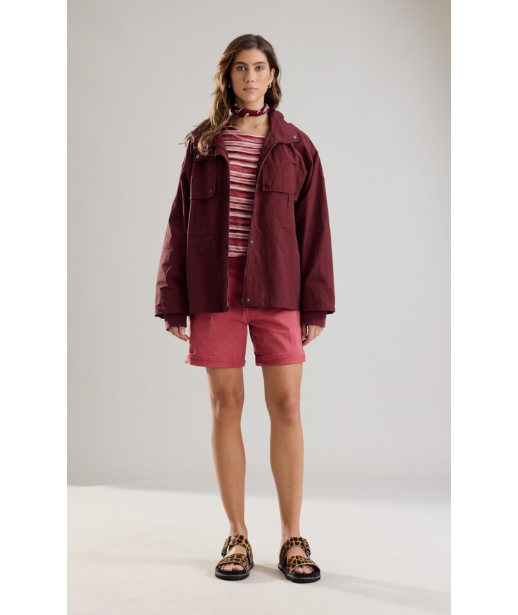 Jaqueta Lava Cotton Bordeaux