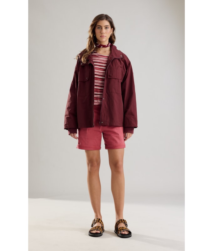 Jaqueta Lava Cotton Bordeaux