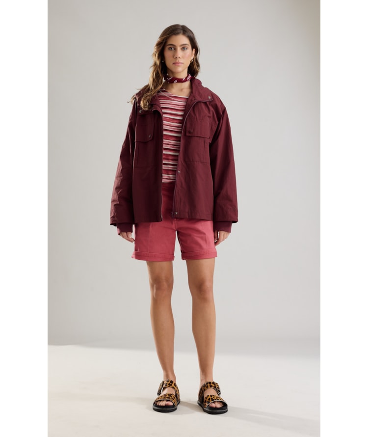 Jaqueta Lava Cotton Bordeaux