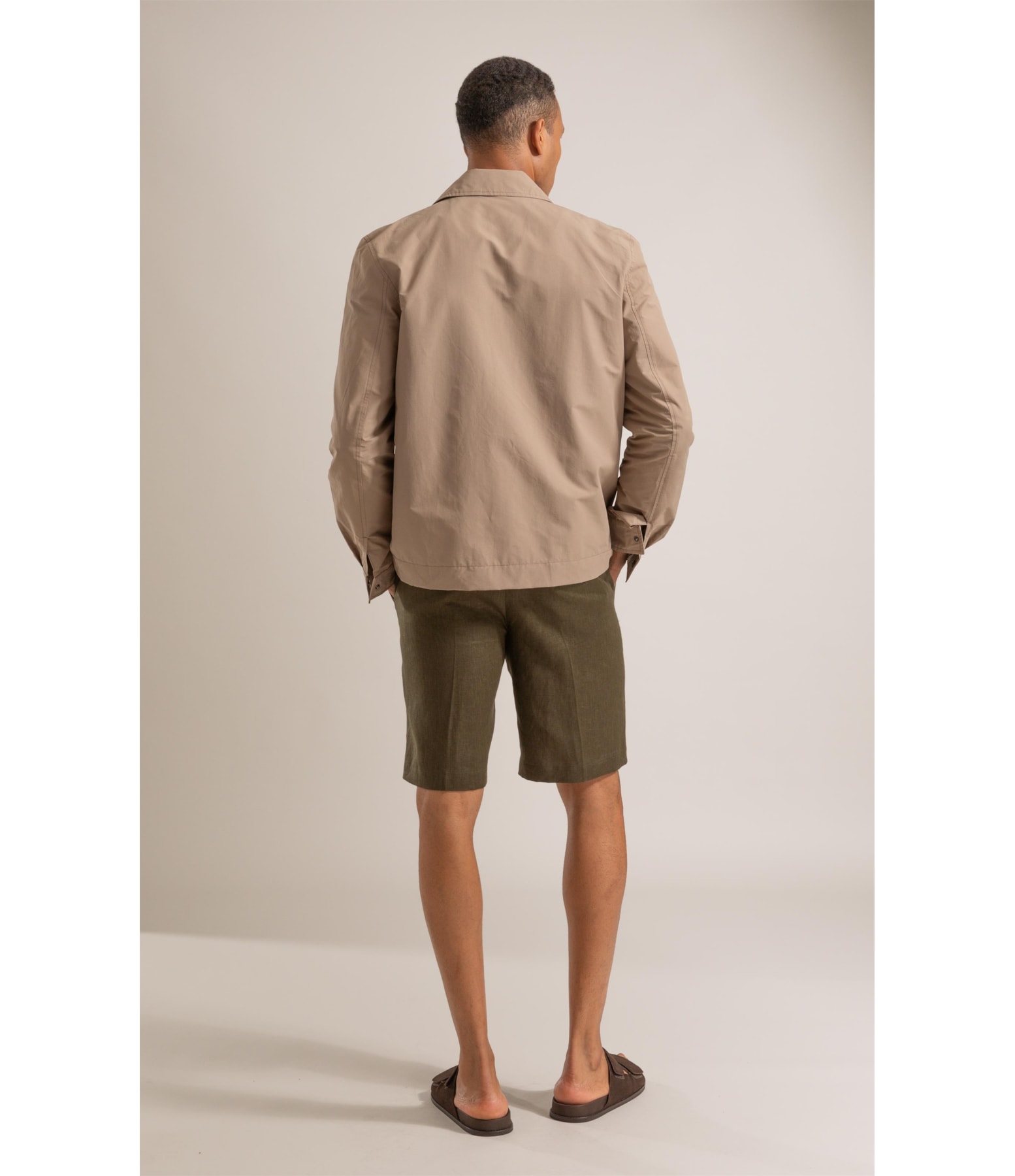 Jaqueta Lenon Nylon Caqui