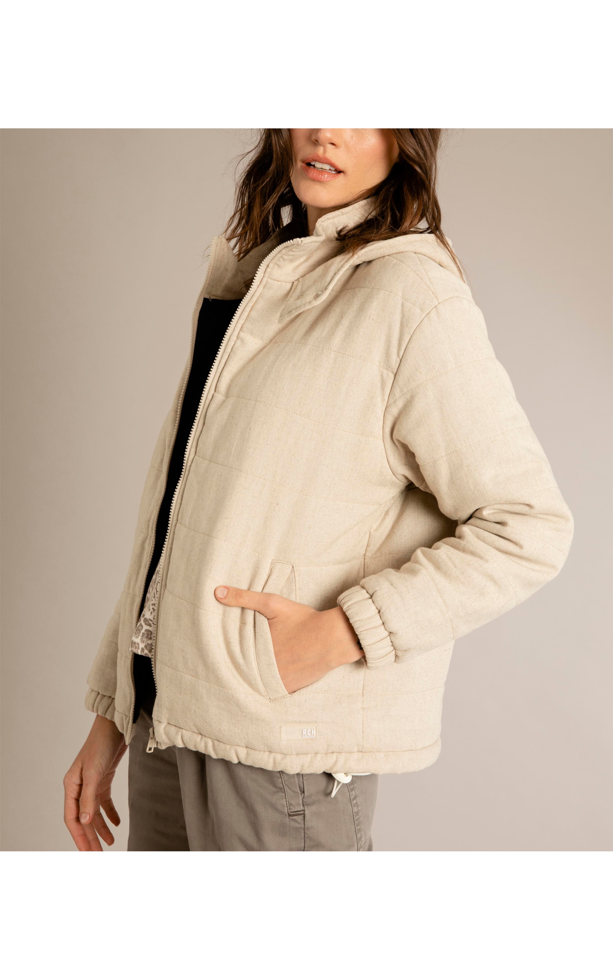 Jaqueta Linho Diamond Boxy Natural