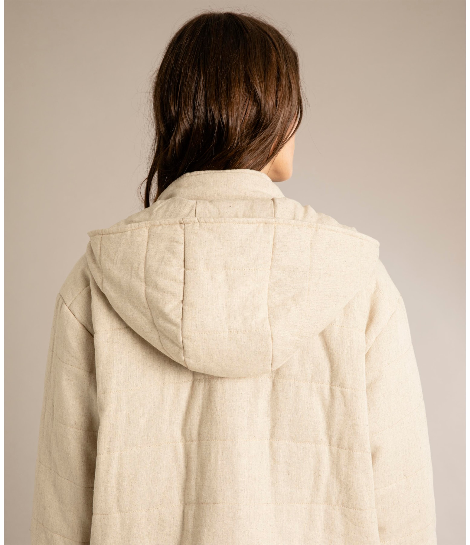 Jaqueta Linho Diamond Boxy Natural