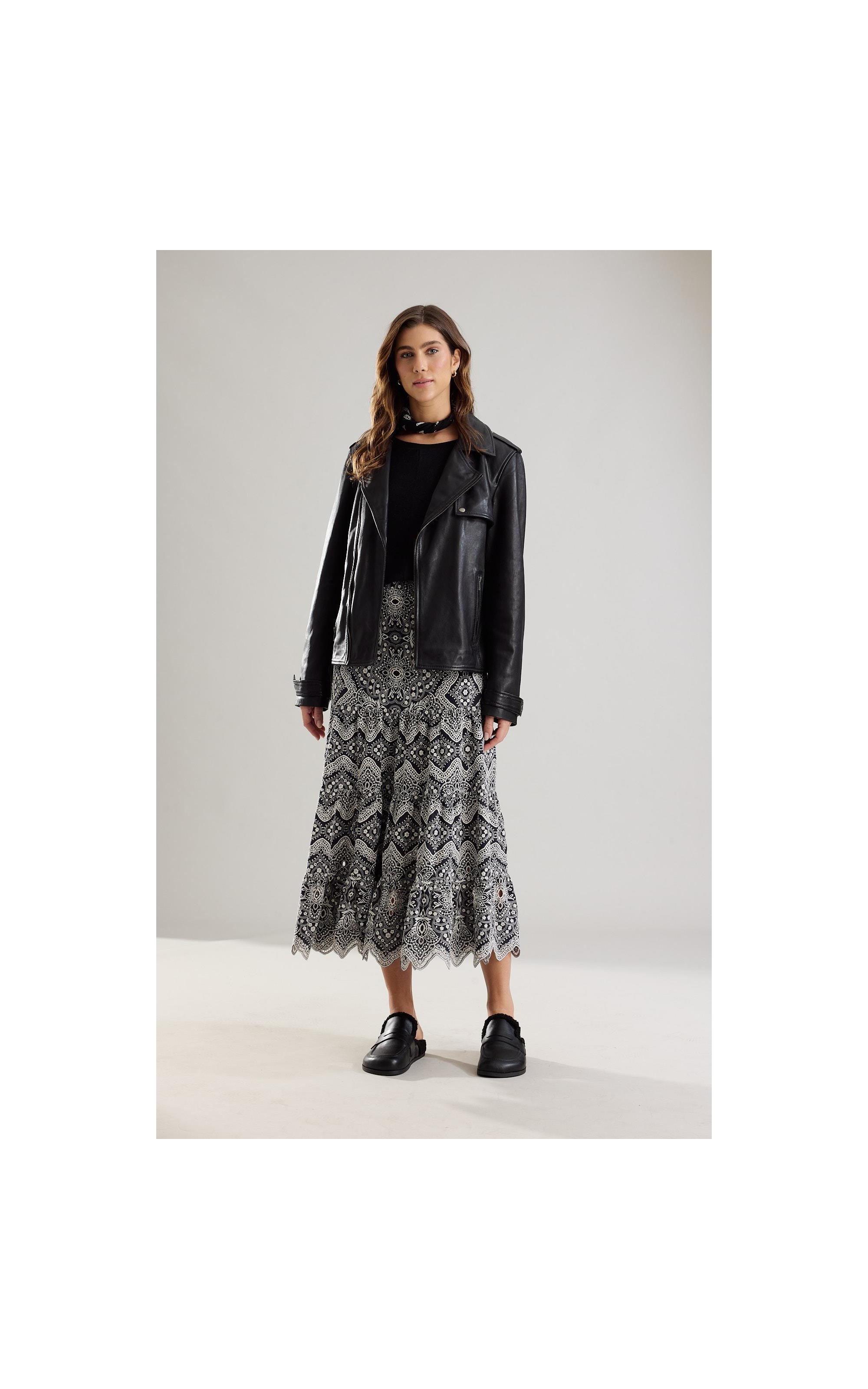 Jaqueta Maeve Leather Preto