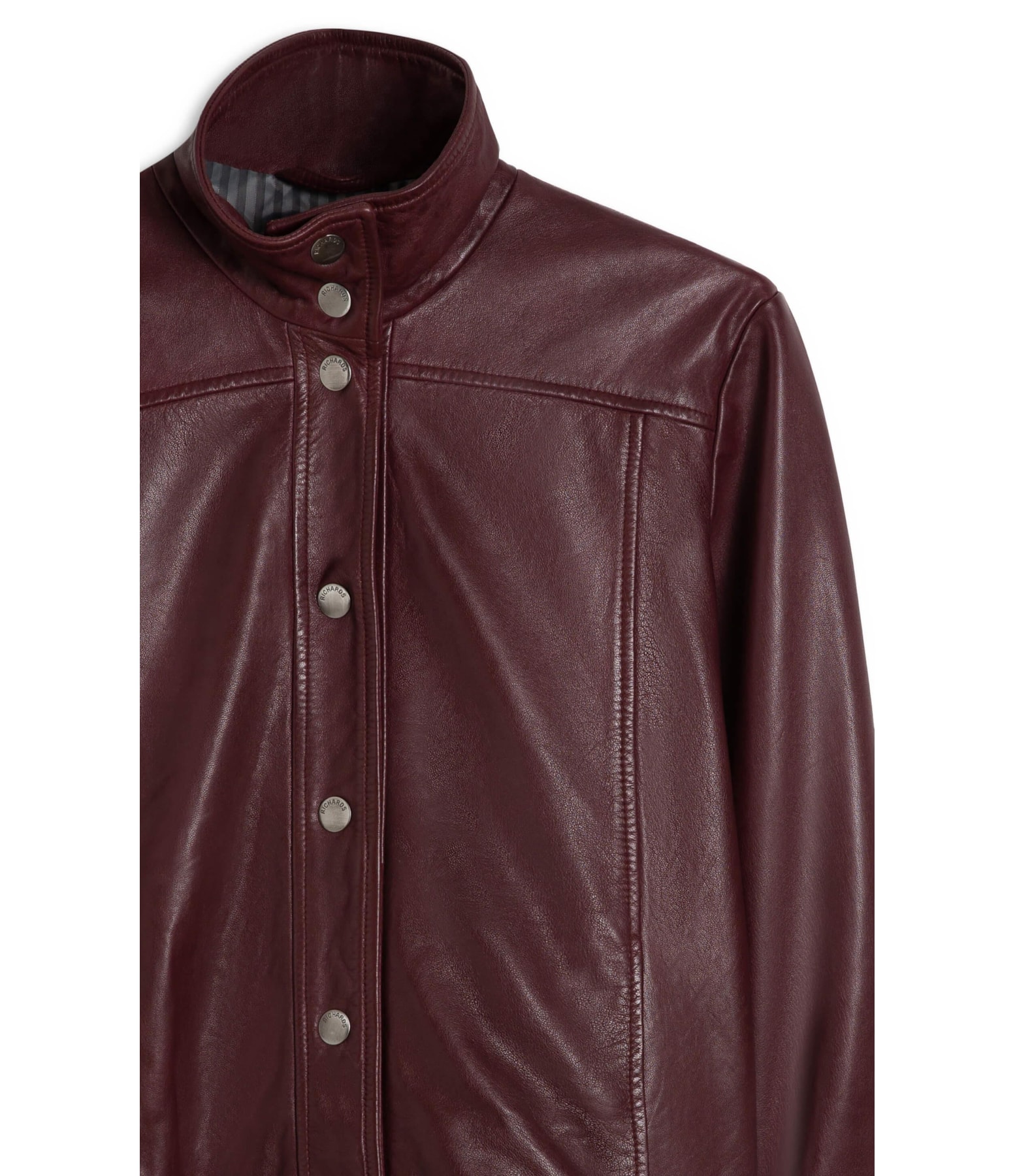 Jaqueta Milan Leather Bordeaux