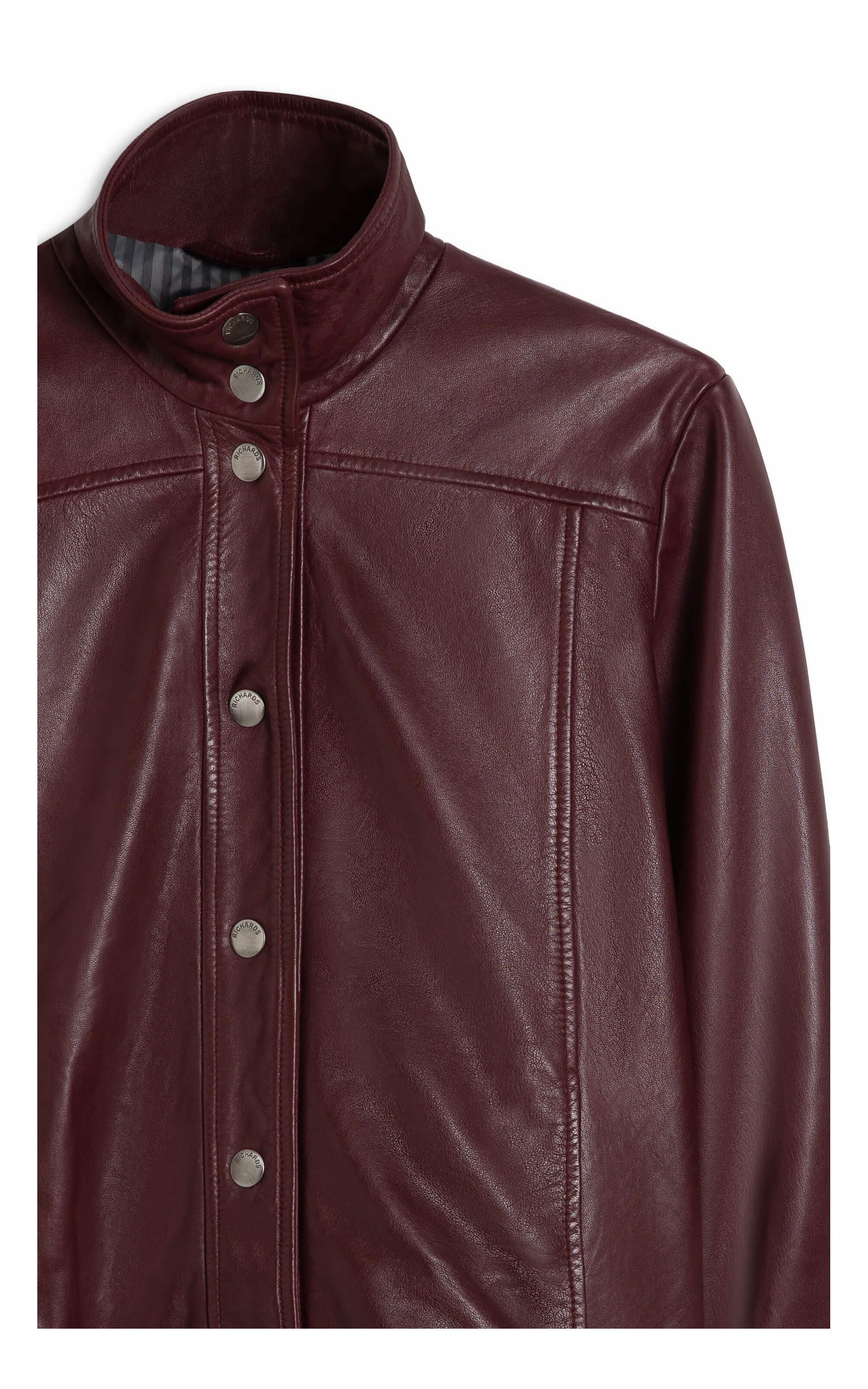 Jaqueta Milan Leather Bordeaux