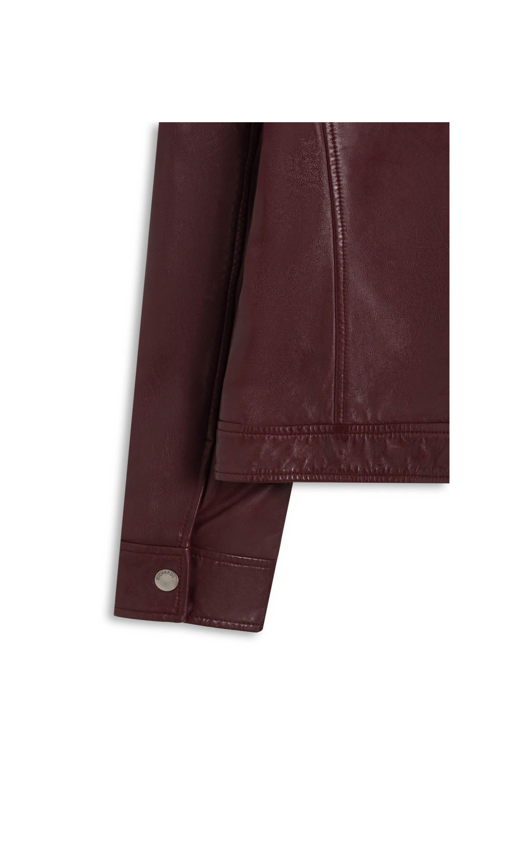 Jaqueta Milan Leather Bordeaux