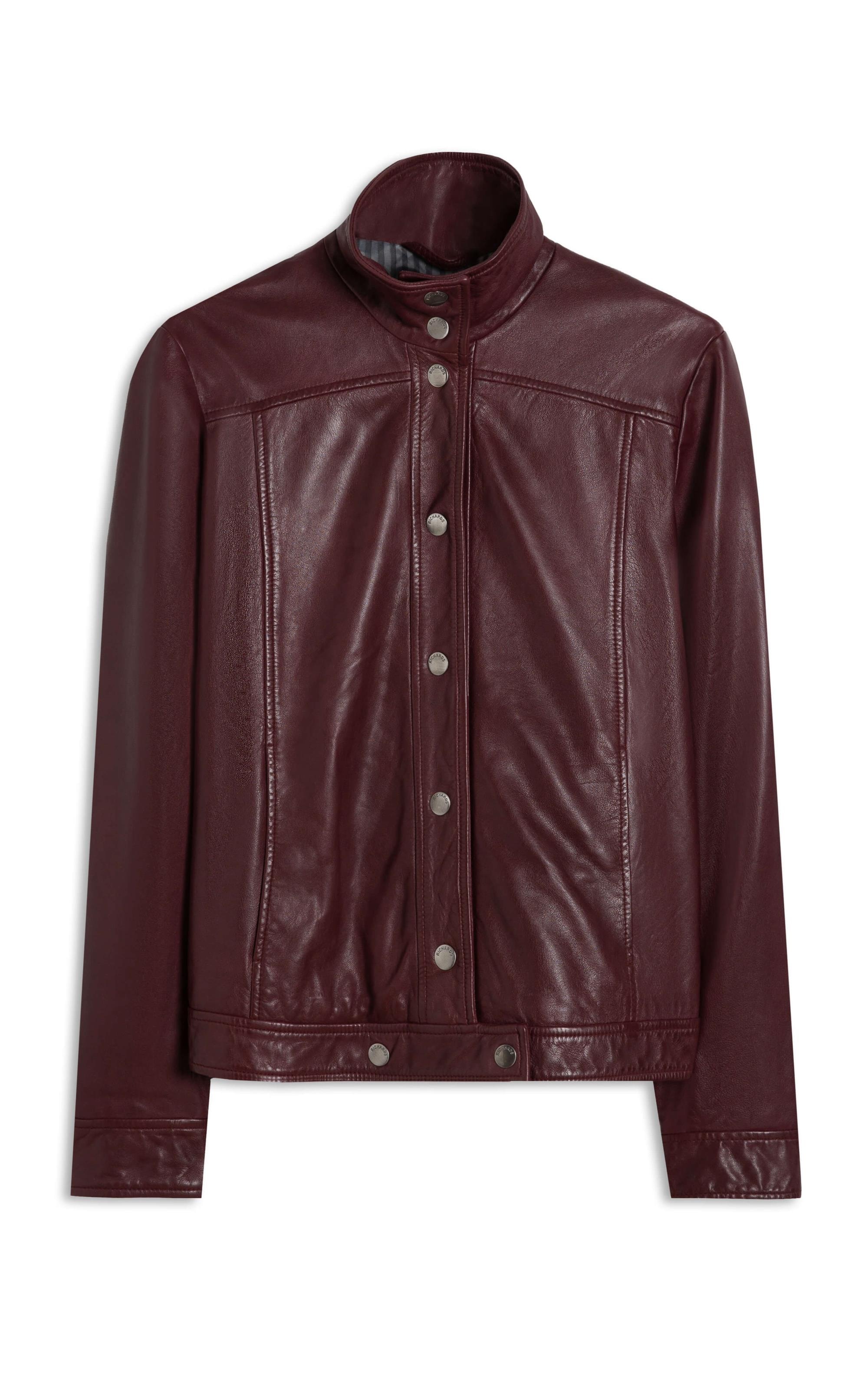 Jaqueta Milan Leather Bordeaux