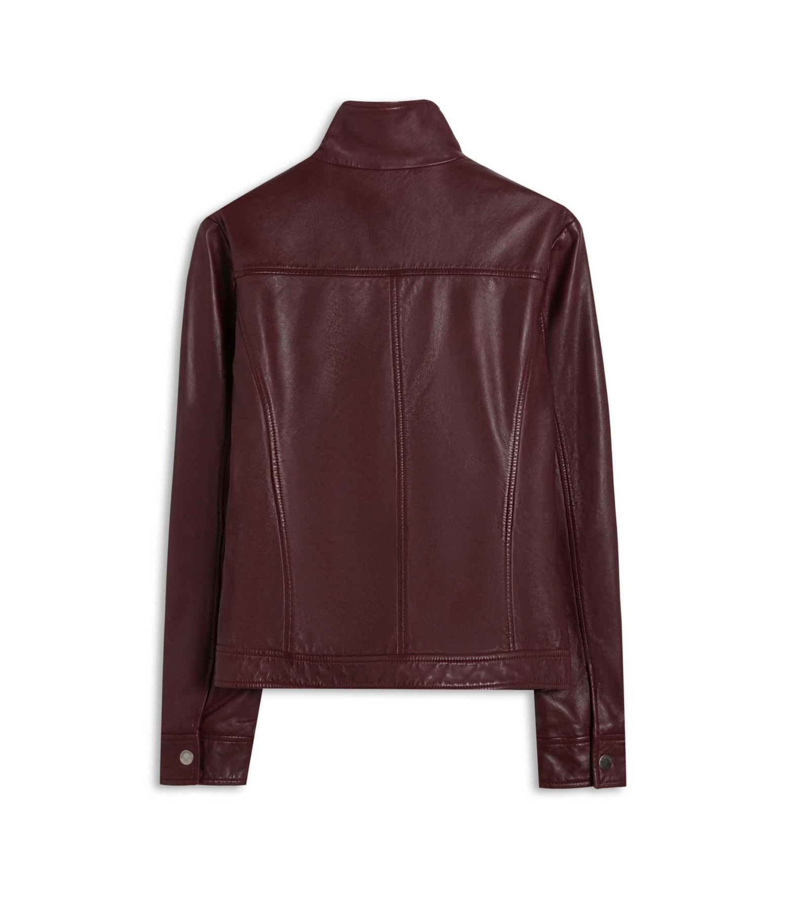 Jaqueta Milan Leather Bordeaux