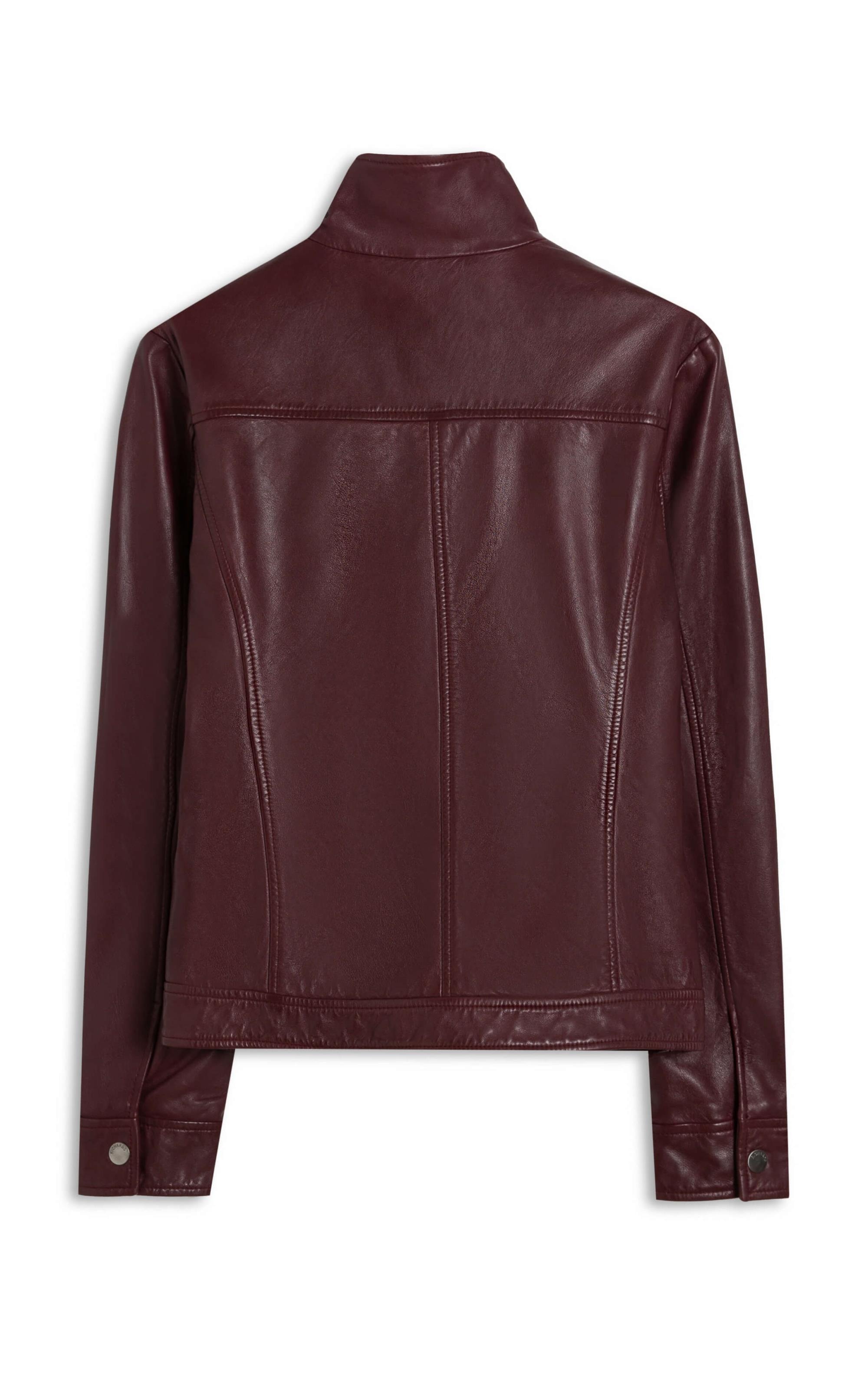 Jaqueta Milan Leather Bordeaux