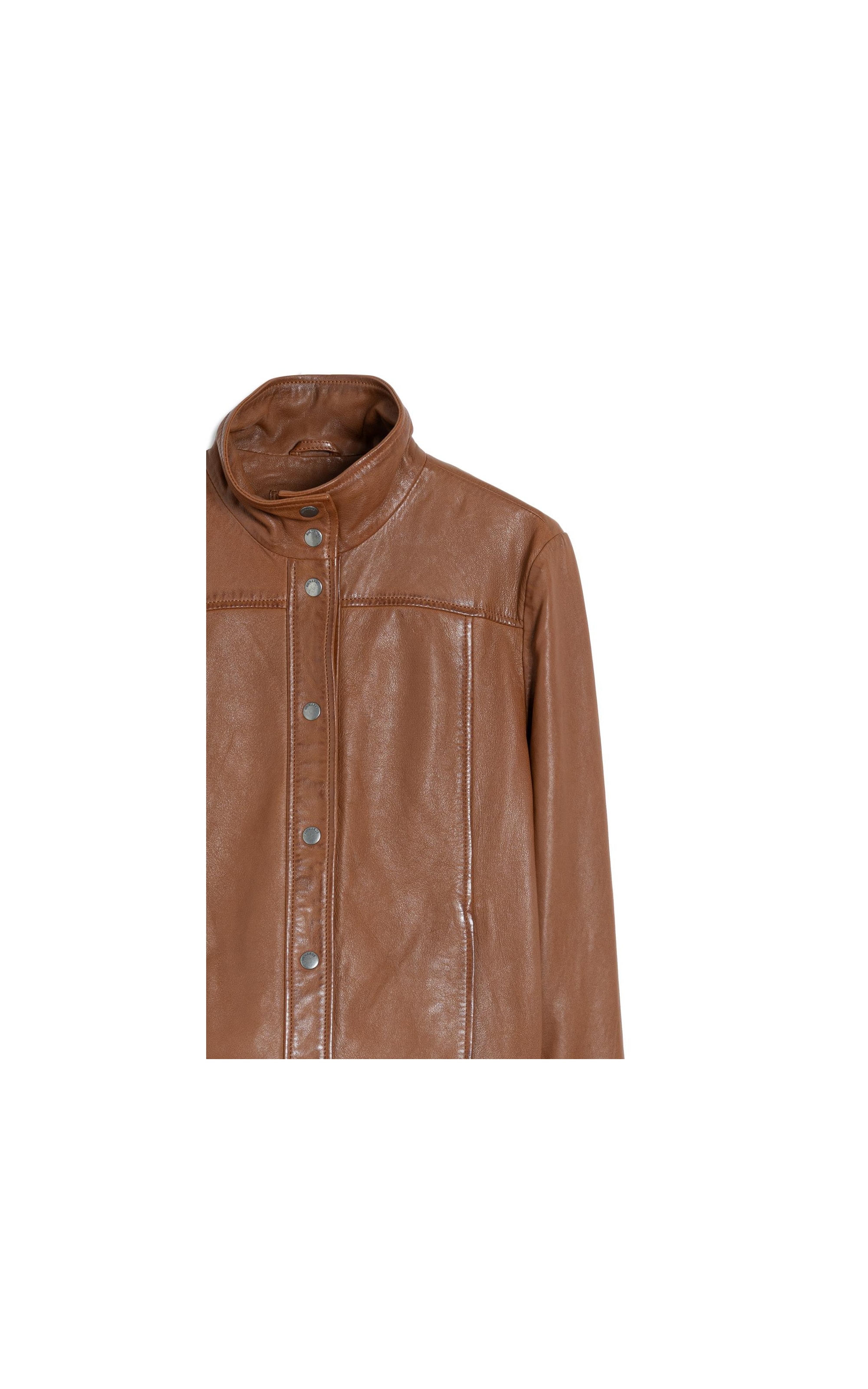 Jaqueta Milan Leather Caramelo