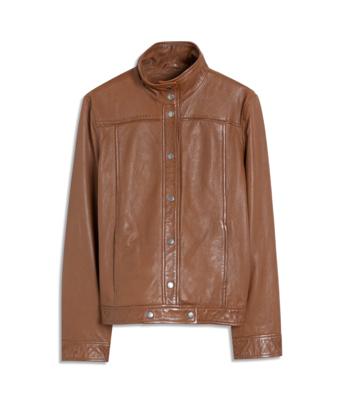 Jaqueta Milan Leather Caramelo