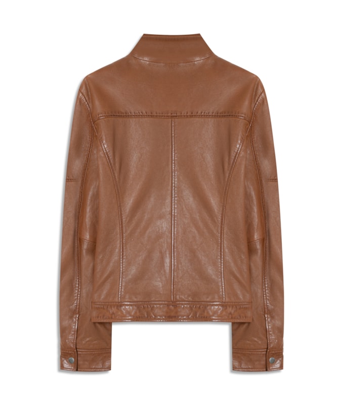 Jaqueta Milan Leather Caramelo