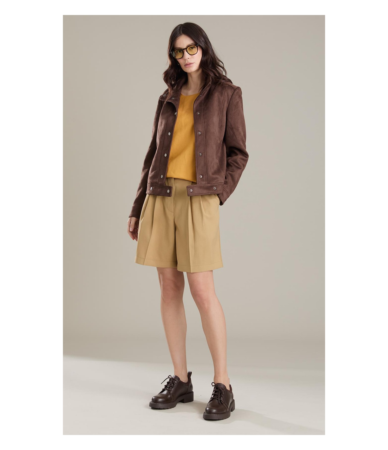 Jaqueta Milan Suede Cafe