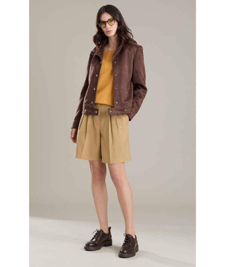 Jaqueta Milan Suede Cafe