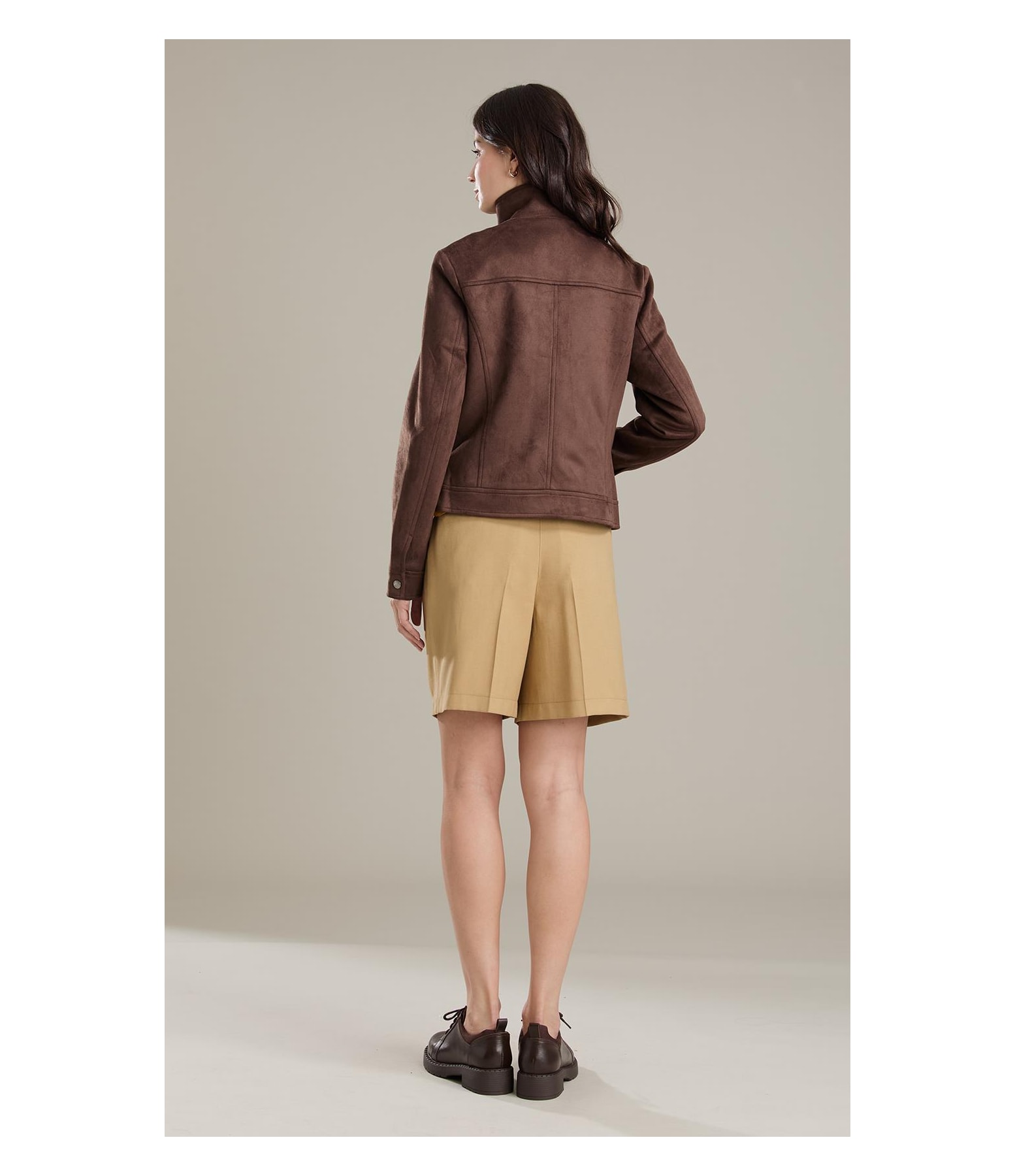 Jaqueta Milan Suede Cafe