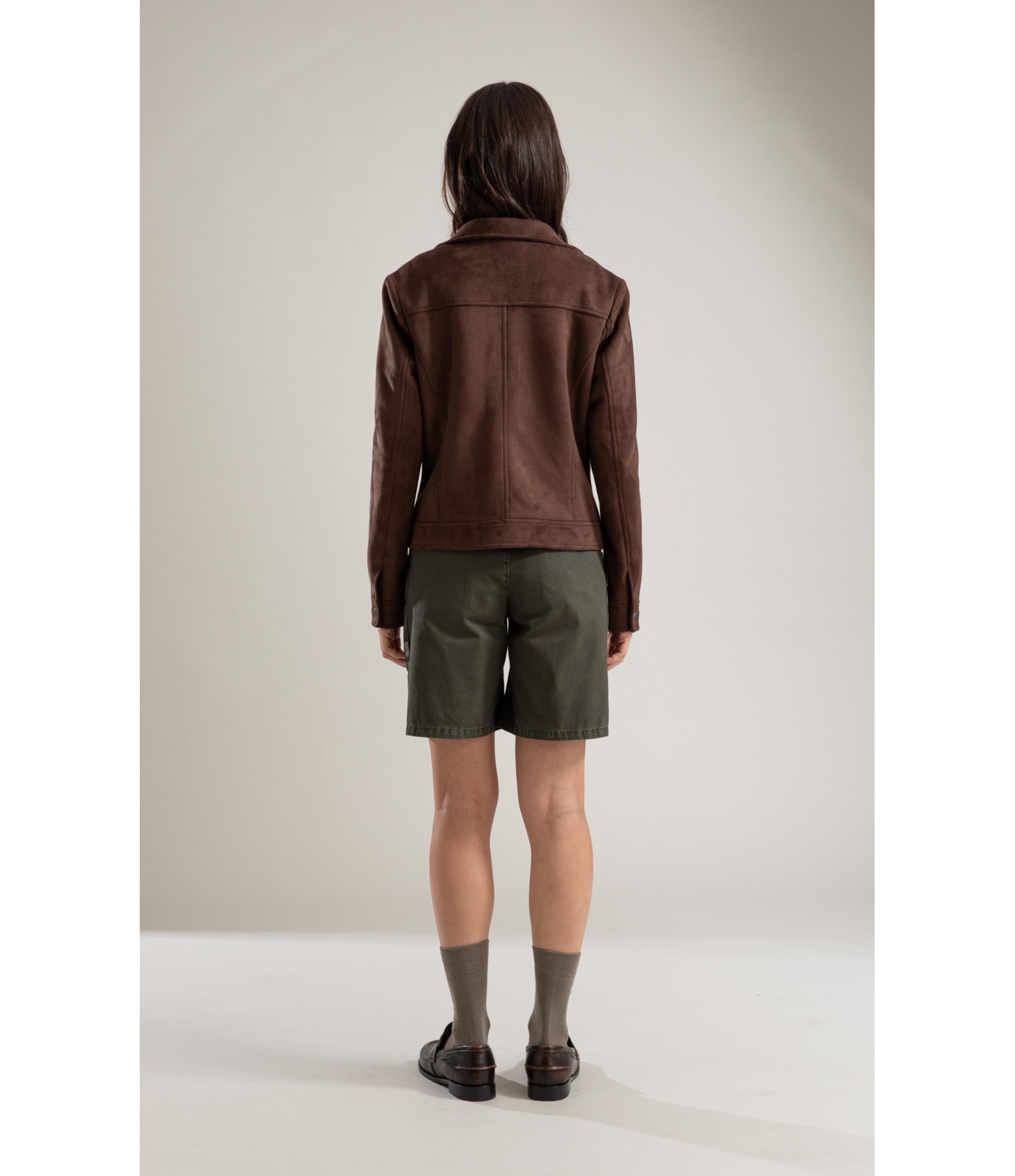 Jaqueta Milan Suede Cafe