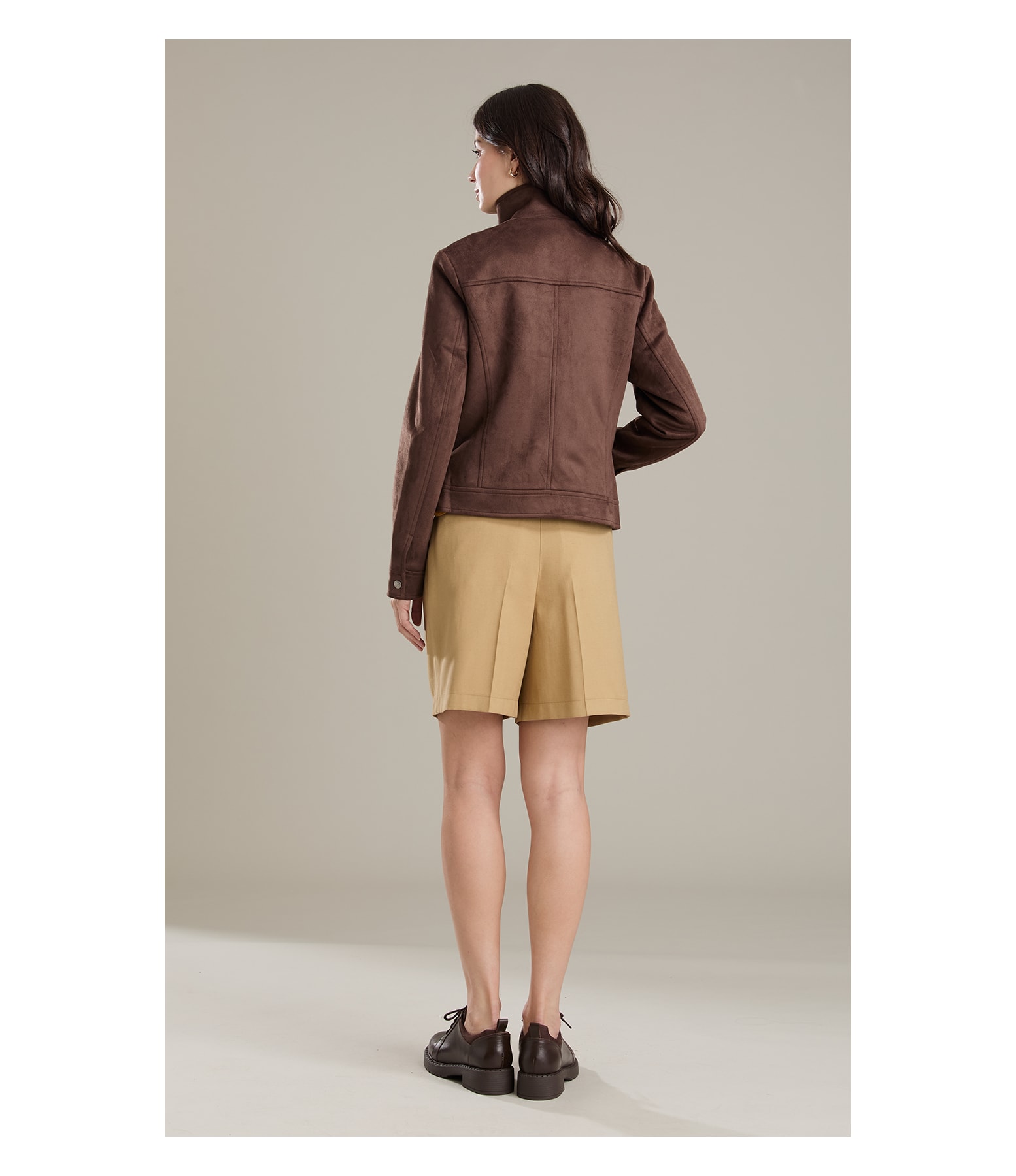 Jaqueta Milan Suede Cafe