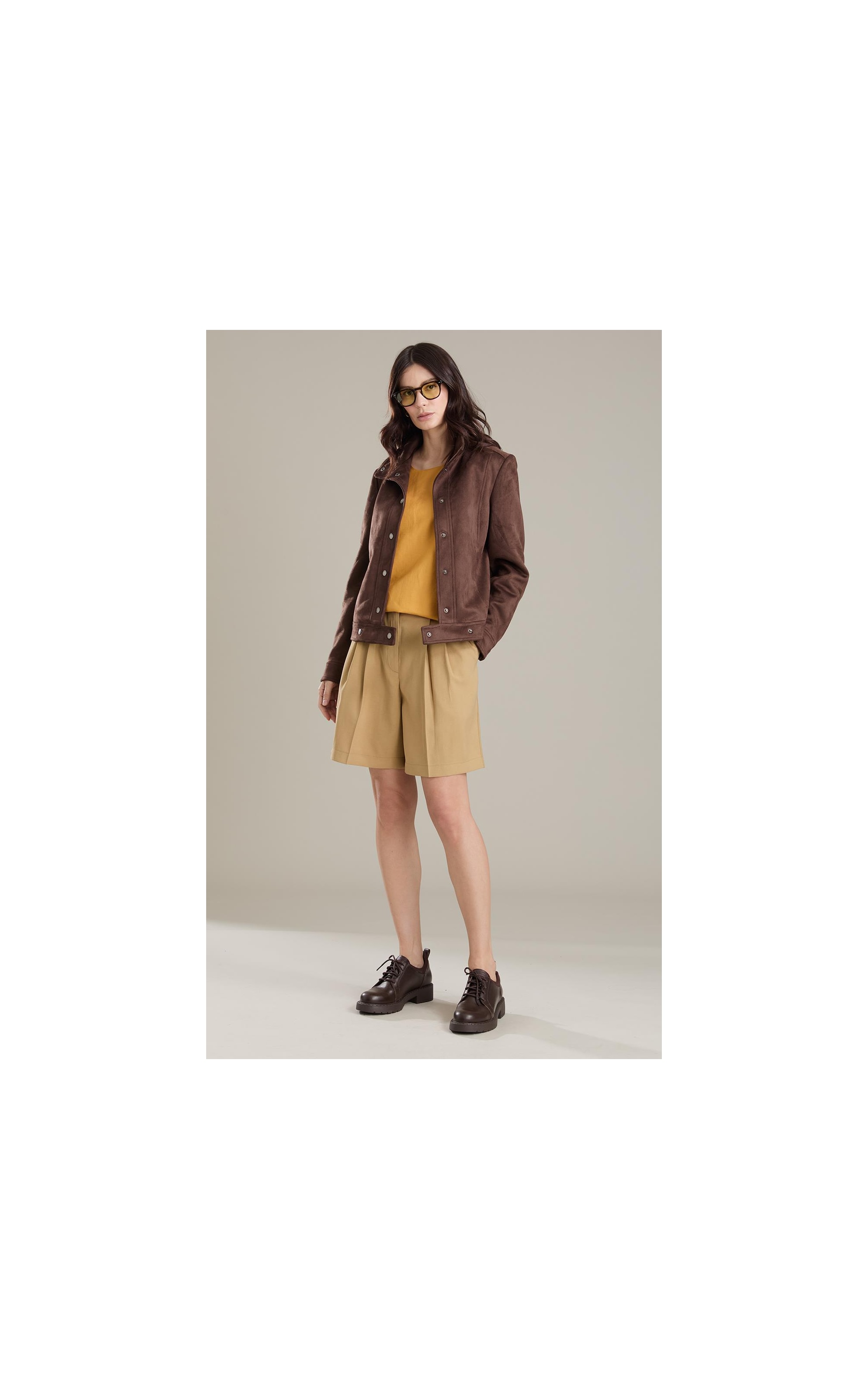 Jaqueta Milan Suede Cafe