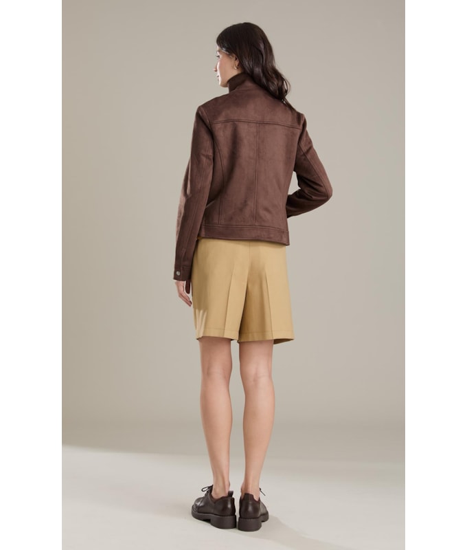 Jaqueta Milan Suede Cafe