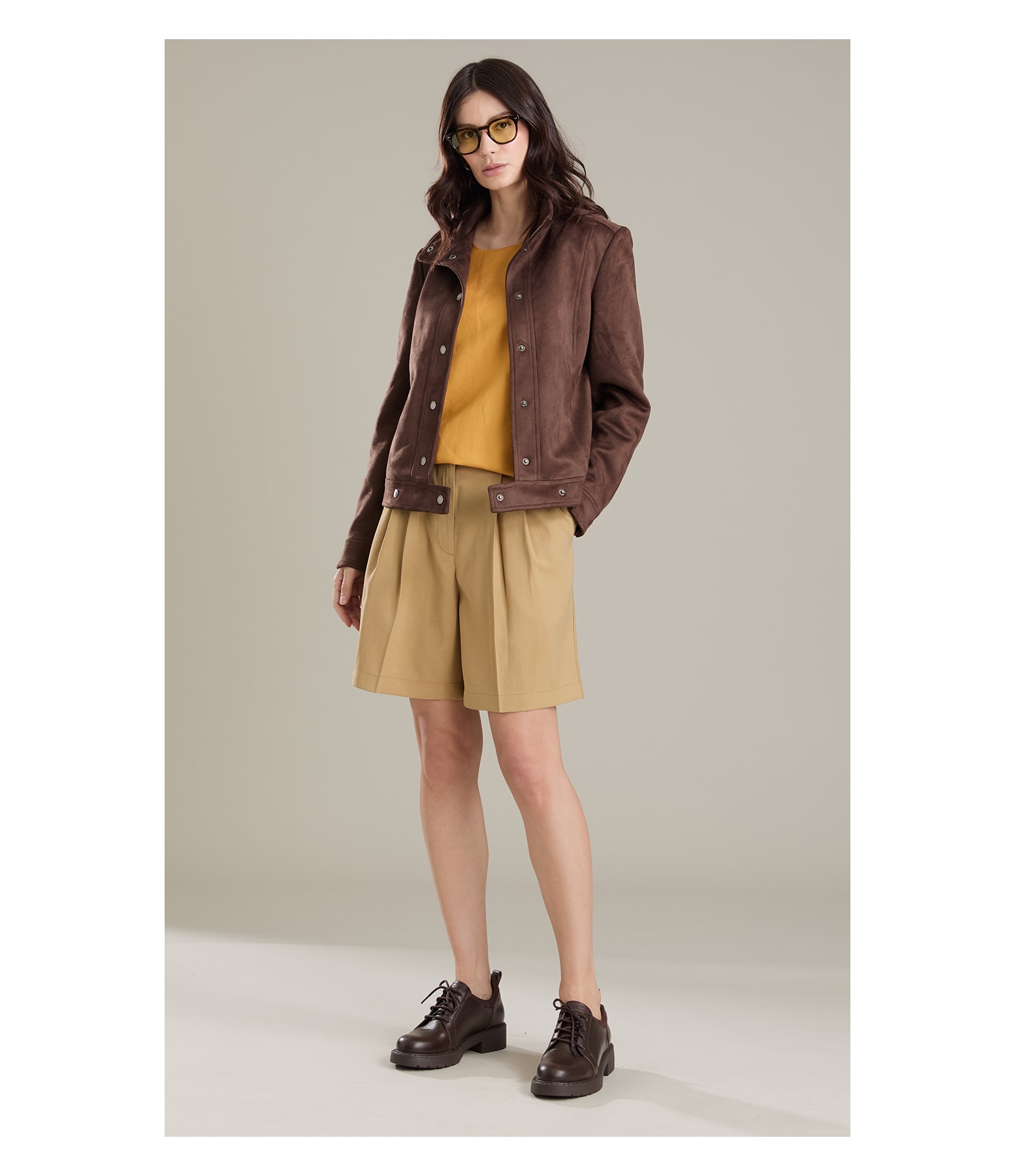 Jaqueta Milan Suede Cafe